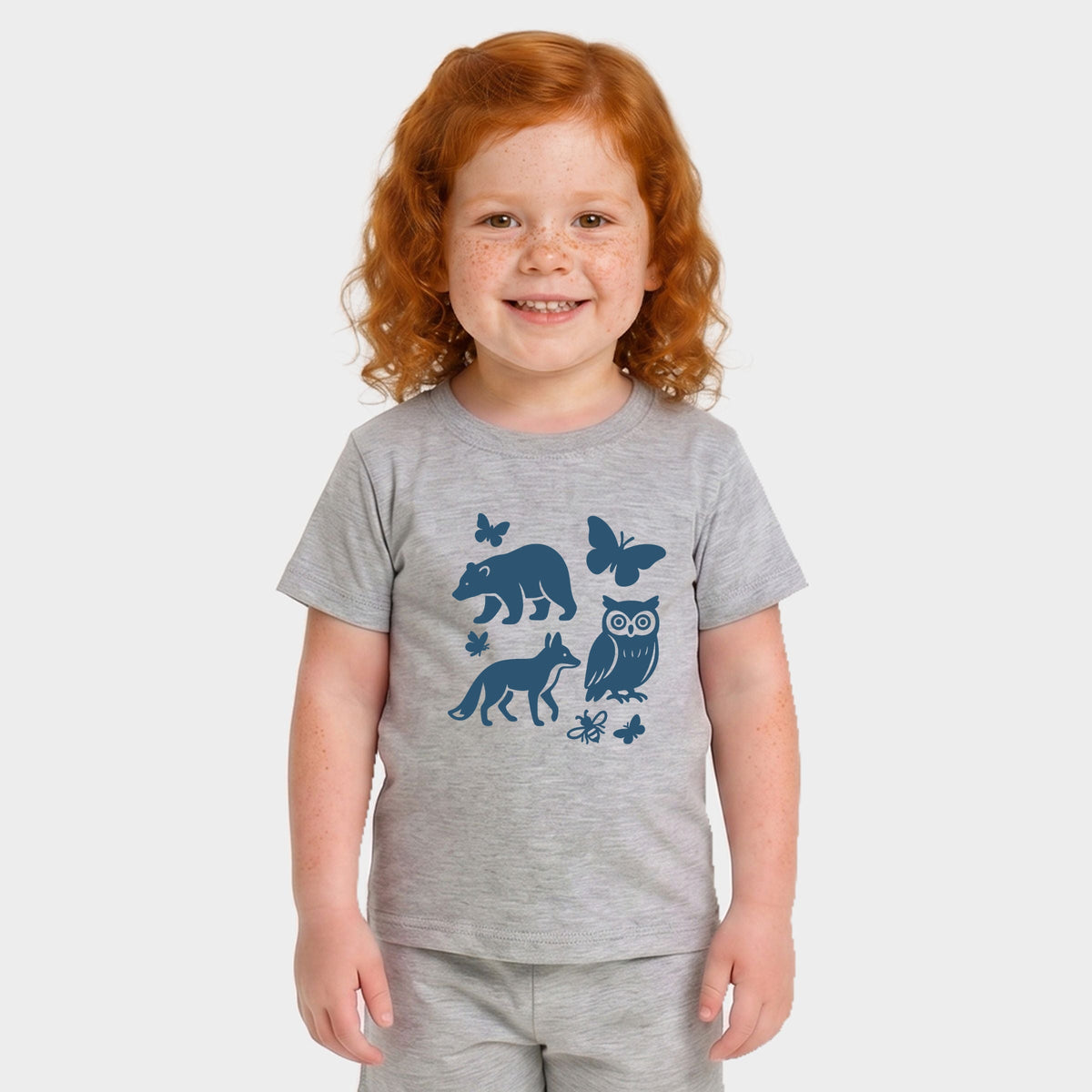 Woodsy Animals - Toddler Crew Shorts Set of 2