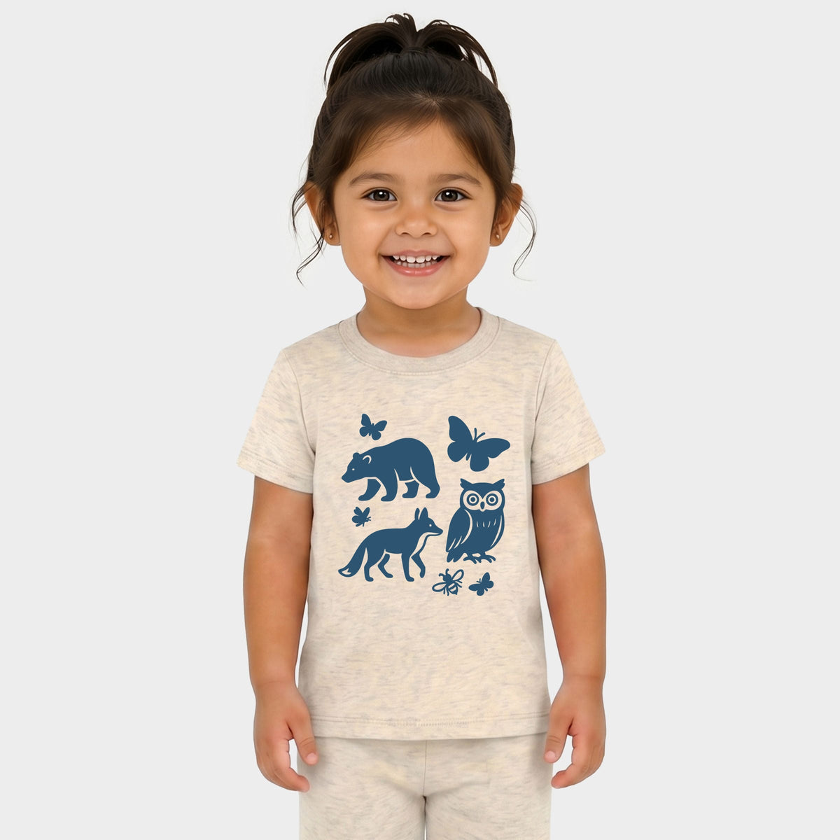 Woodsy Animals - Toddler Crew Shorts Set of 2