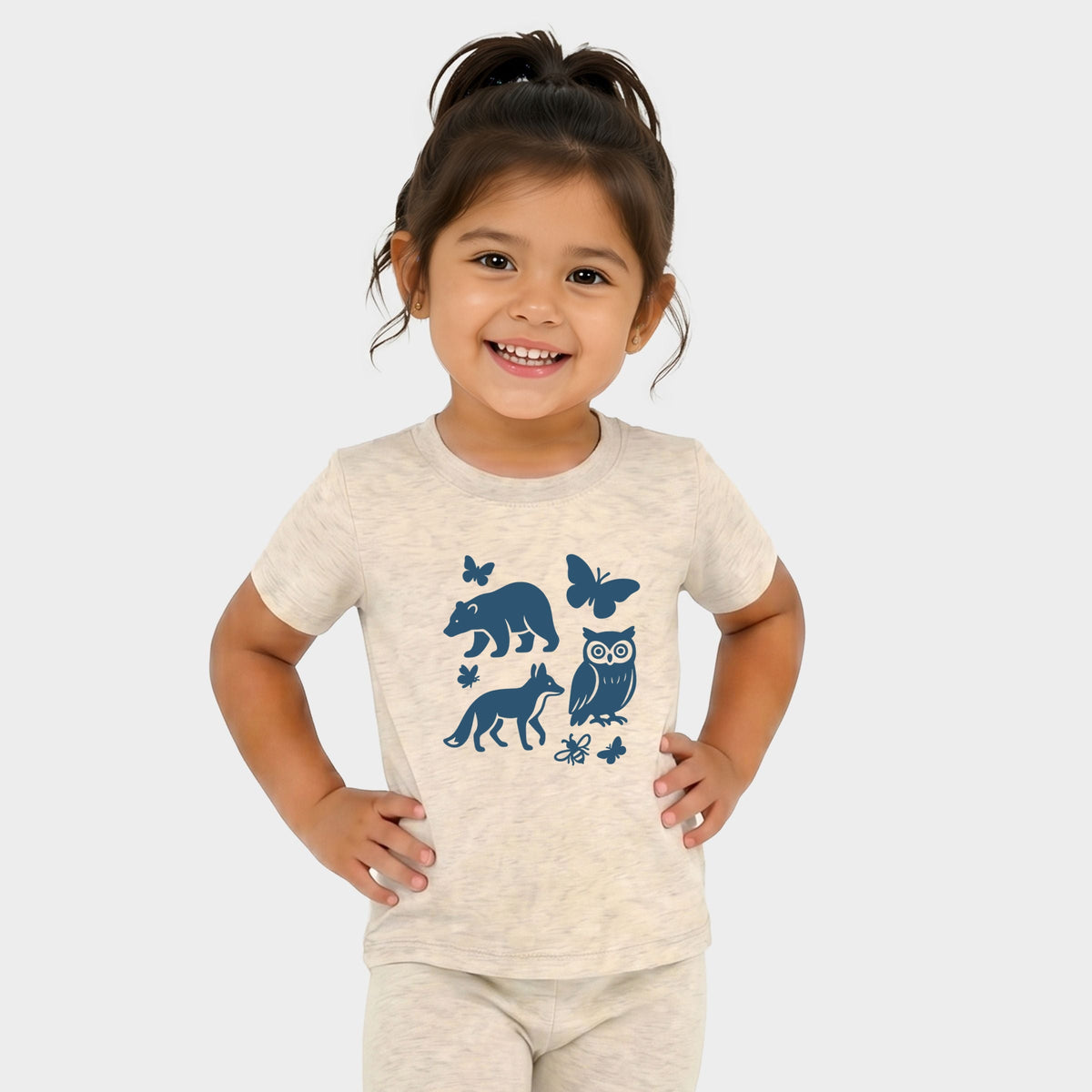 Woodsy Animals - Toddler Crew Shorts Set of 2