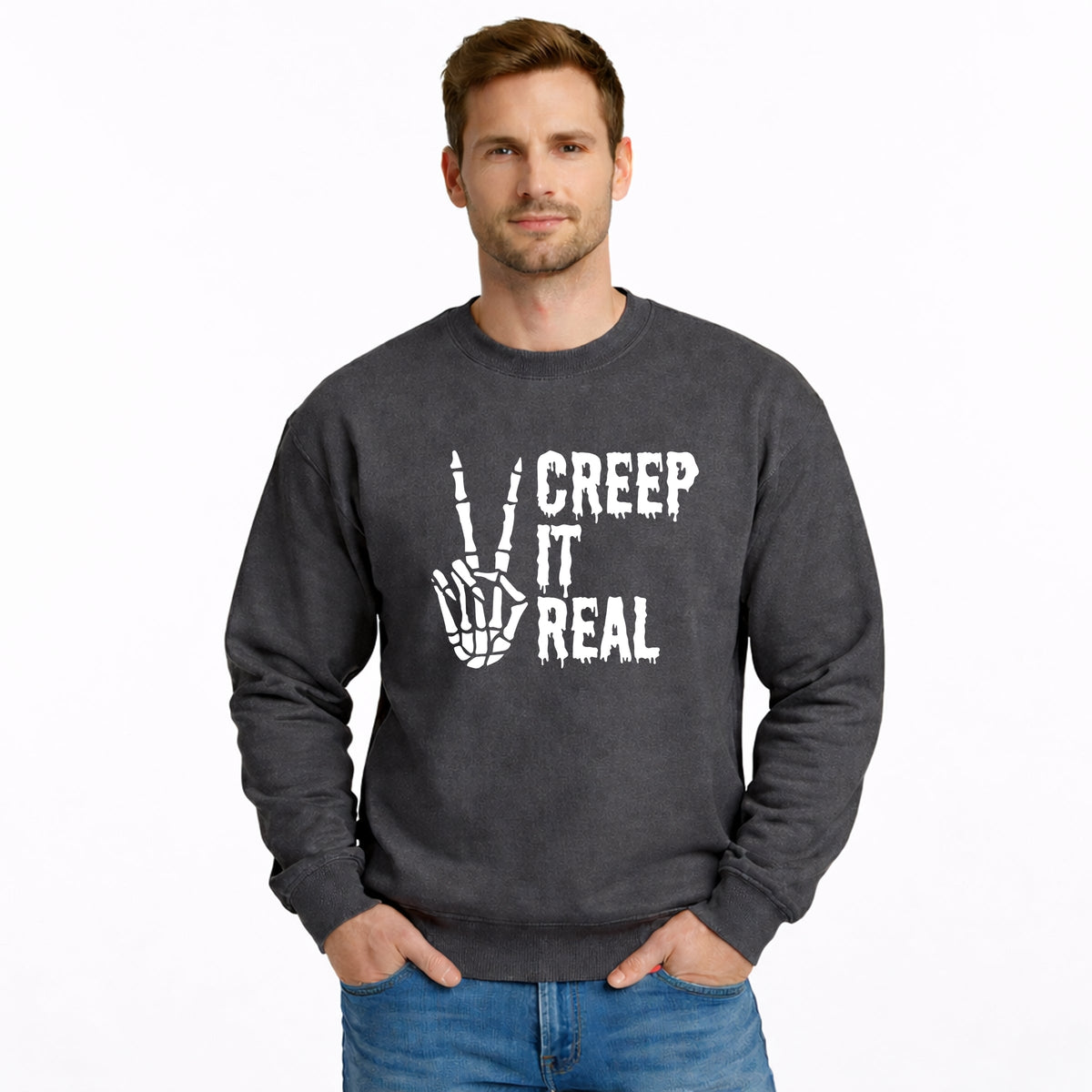 Creep It Real Peace - Men's Graphic Sweatshirt