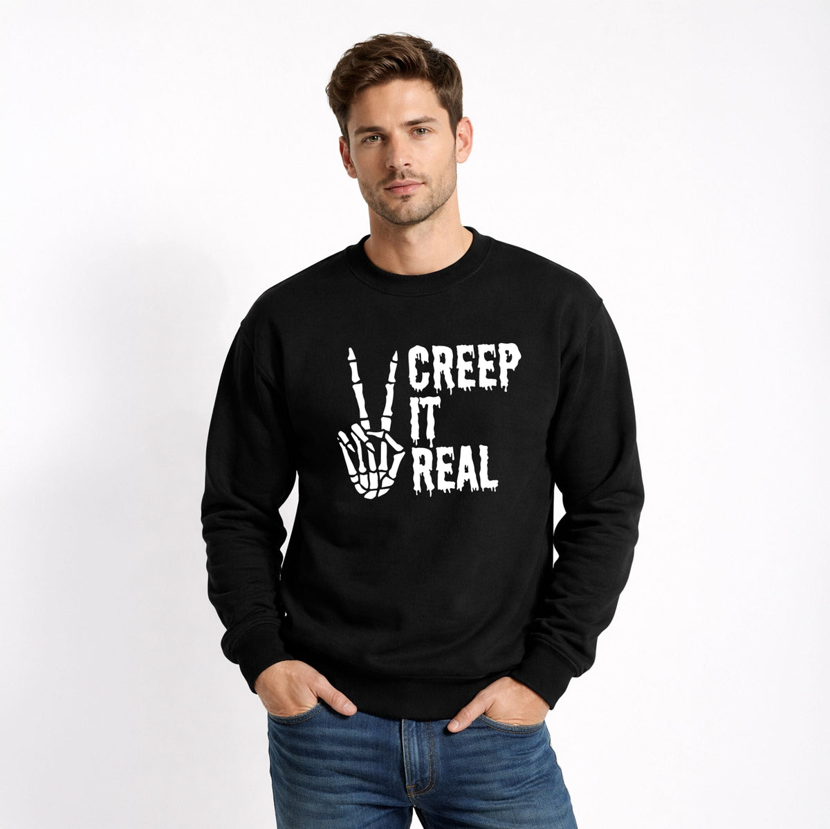 Creep It Real Peace - Men's Graphic Sweatshirt