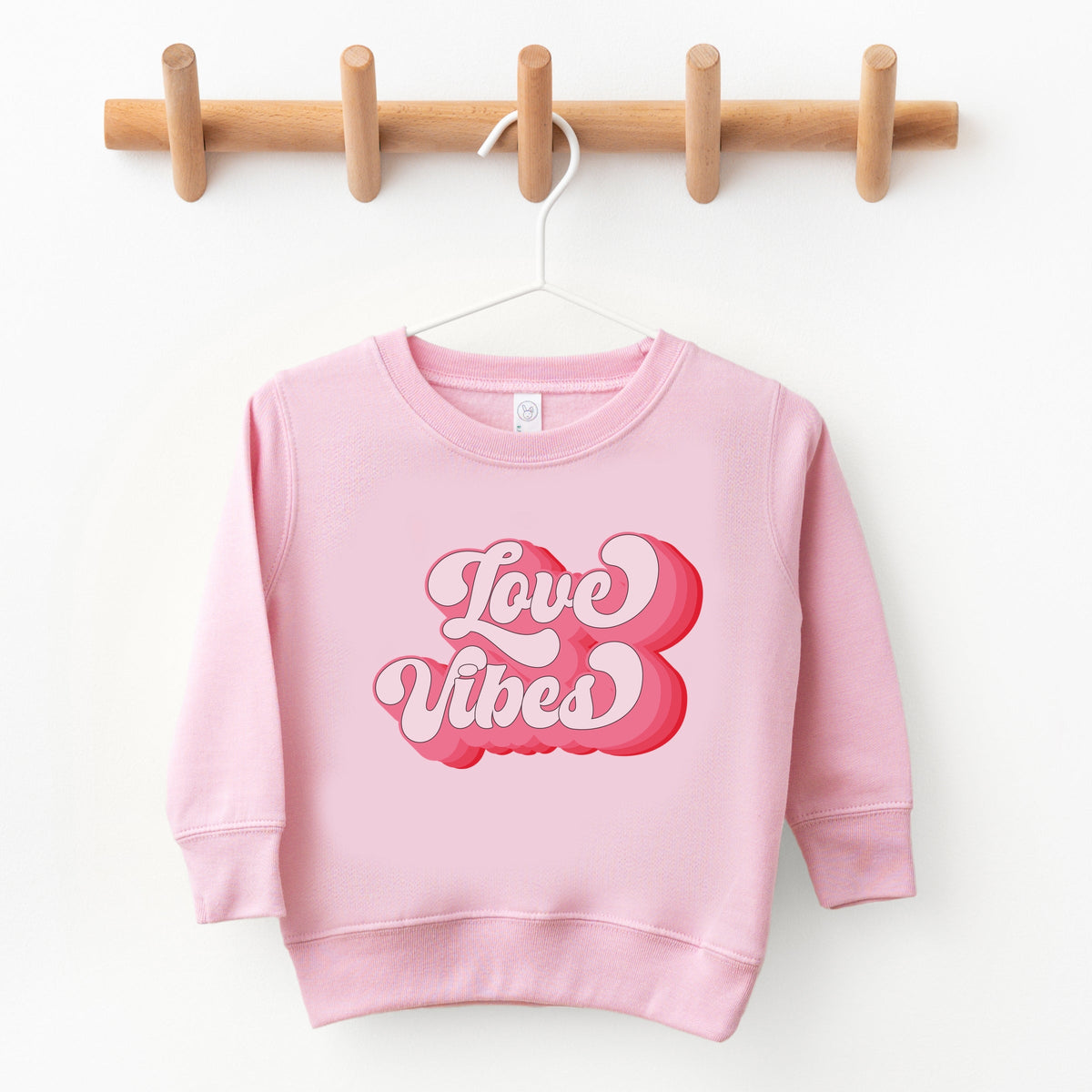 Retro Love Vibes - Toddler Graphic Sweatshirt