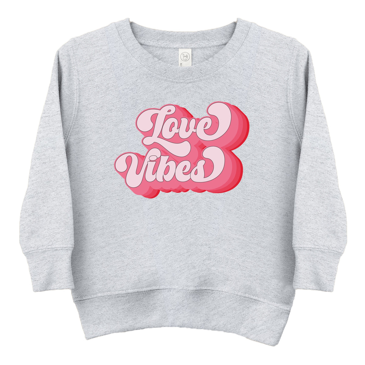 Retro Love Vibes - Toddler Graphic Sweatshirt
