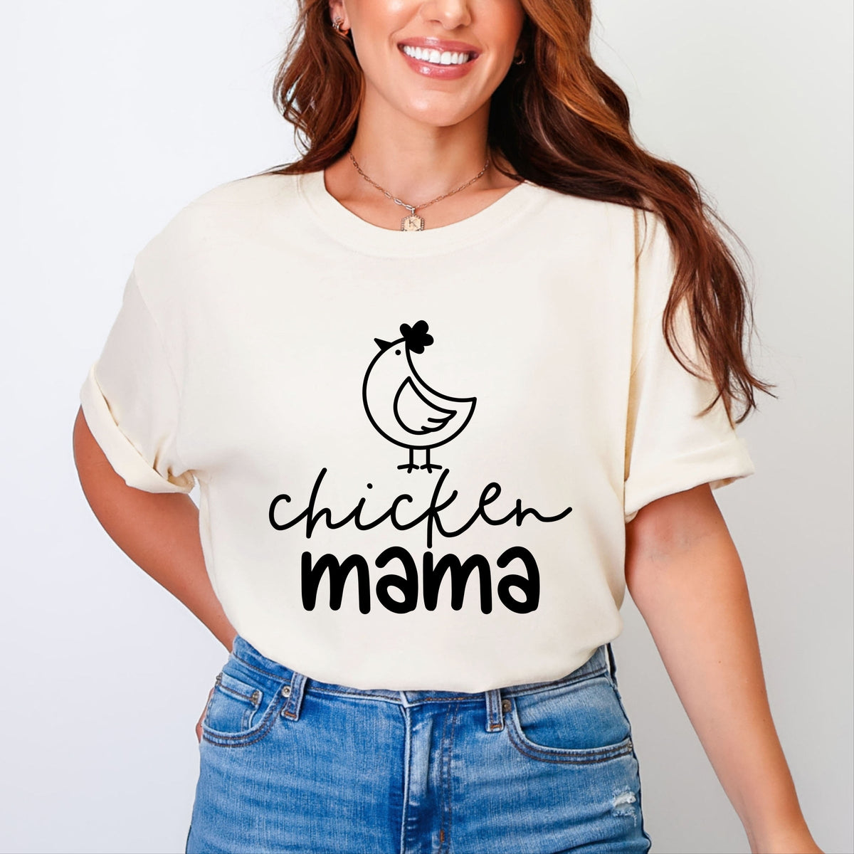Chicken Mama - Women's Garment Dyed Graphic T-Shirt
