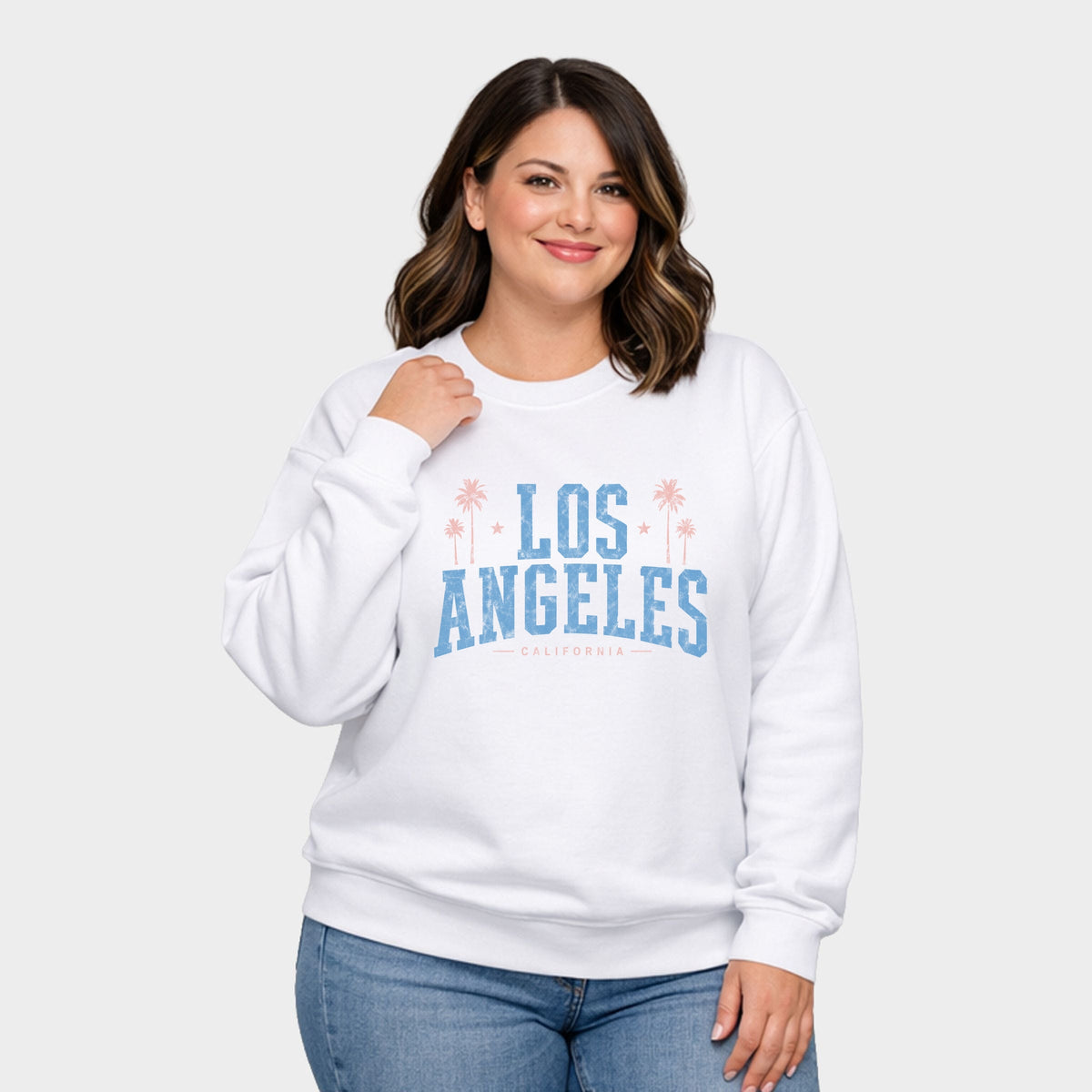 Los Angeles California - Women's Plus Sized Graphic Sweatshirt