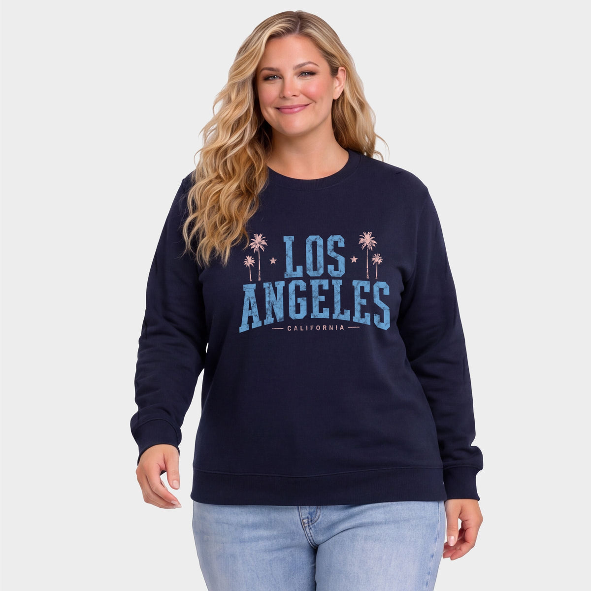 Los Angeles California - Women's Plus Sized Graphic Sweatshirt