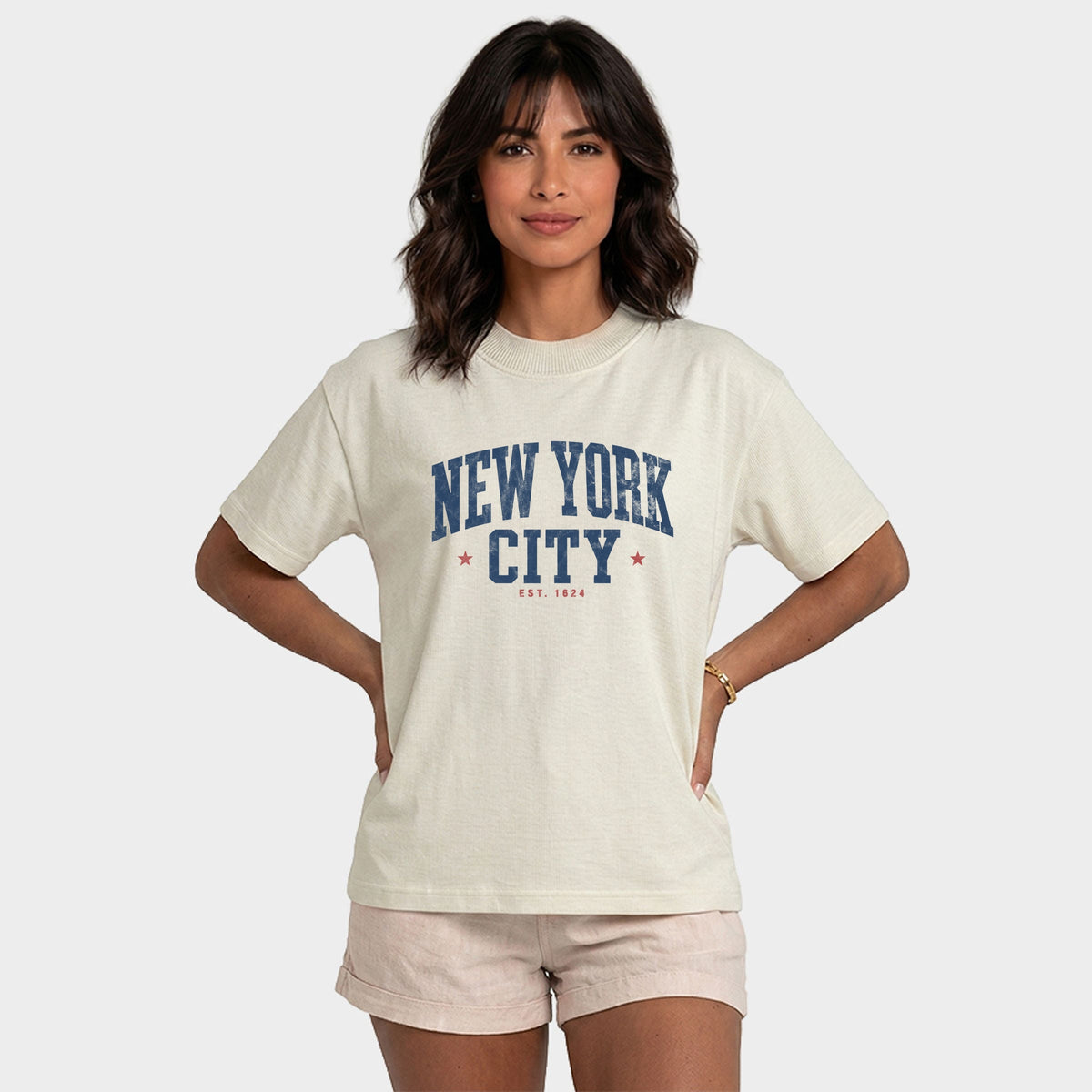 New York City Varsity Stars - Women's Relaxed Boxy Tee