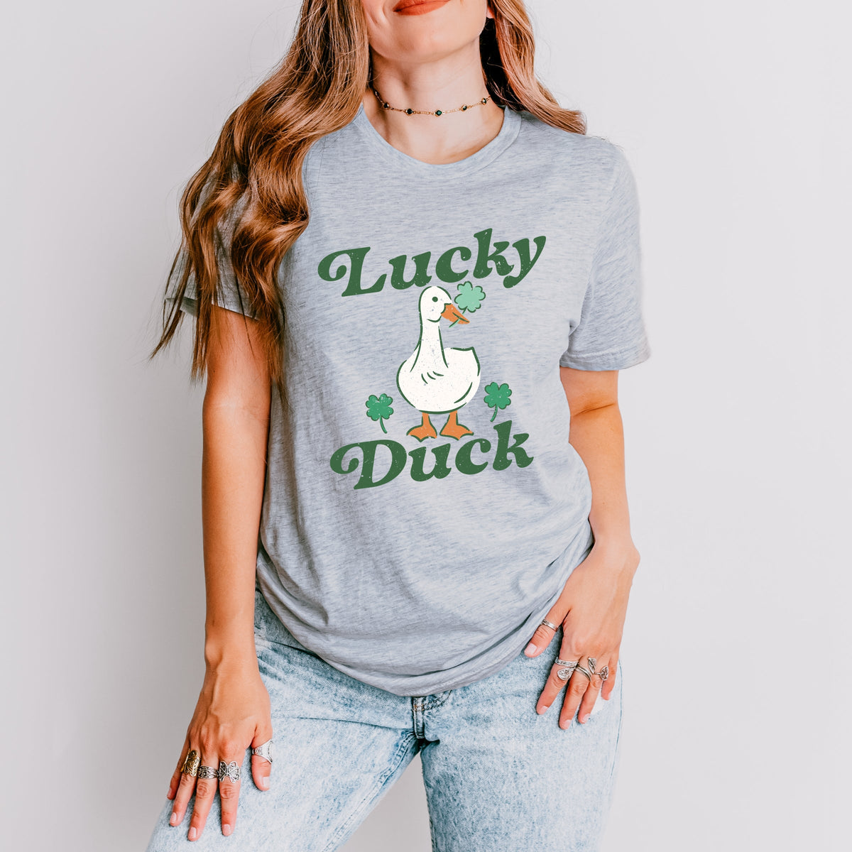 Lucky Duck - Women's Short Sleeve Graphic T-Shirt