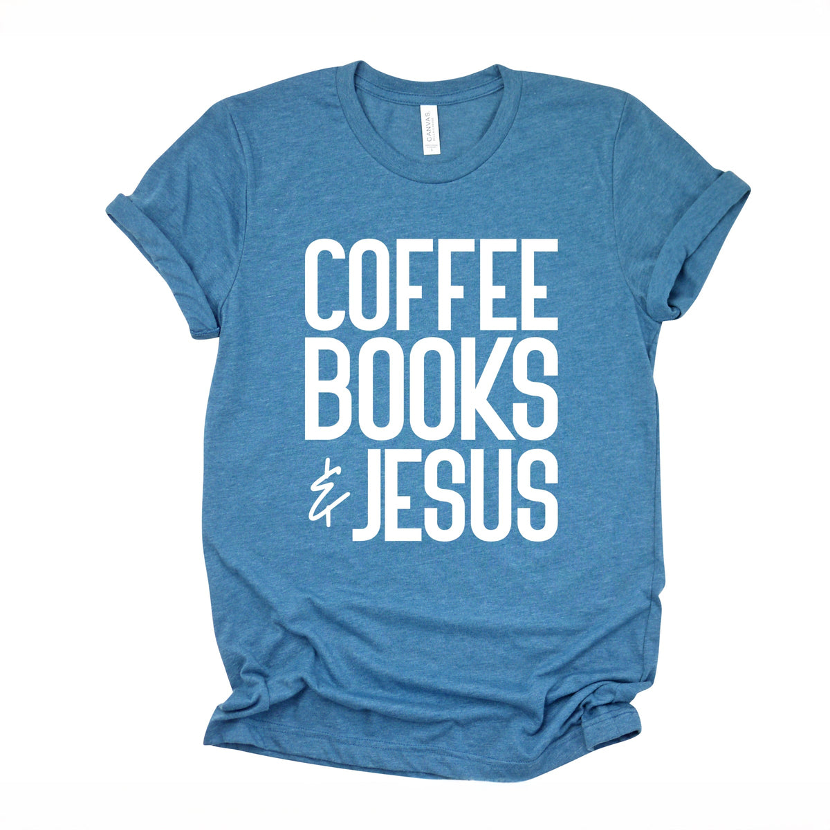 Coffee Books Jesus - Women's Short Sleeve Graphic T-Shirt