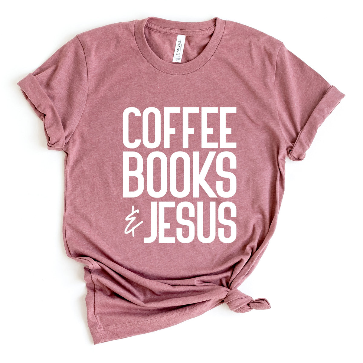 Coffee Books Jesus - Women's Short Sleeve Graphic T-Shirt