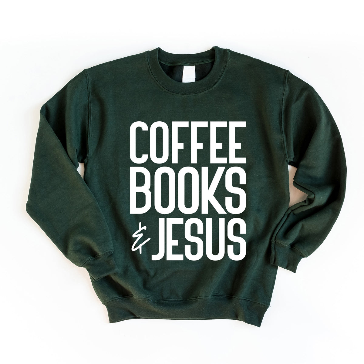 Coffee Books Jesus - Women's Graphic Sweatshirt