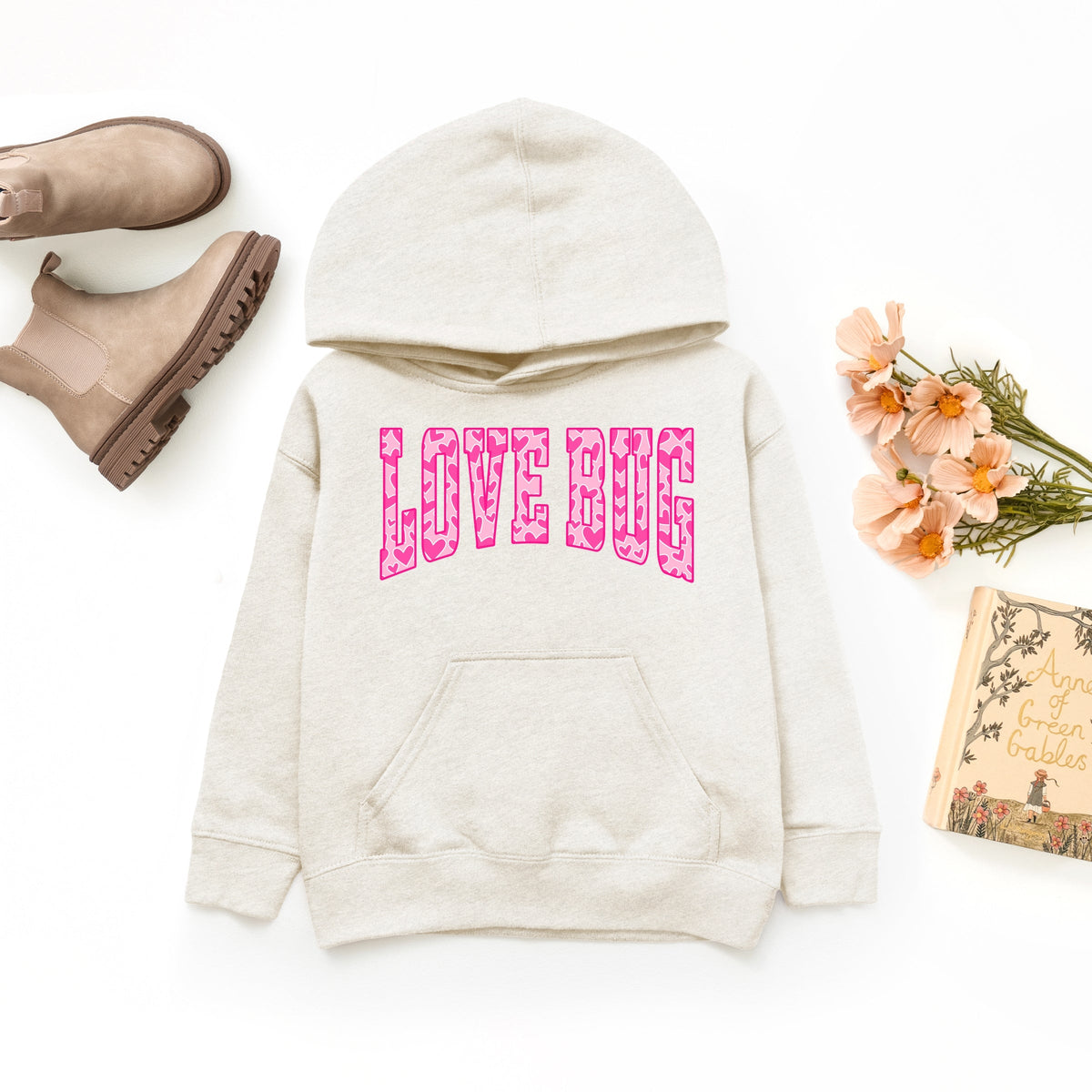 Love Bug Hearts - Youth Graphic Hoodie