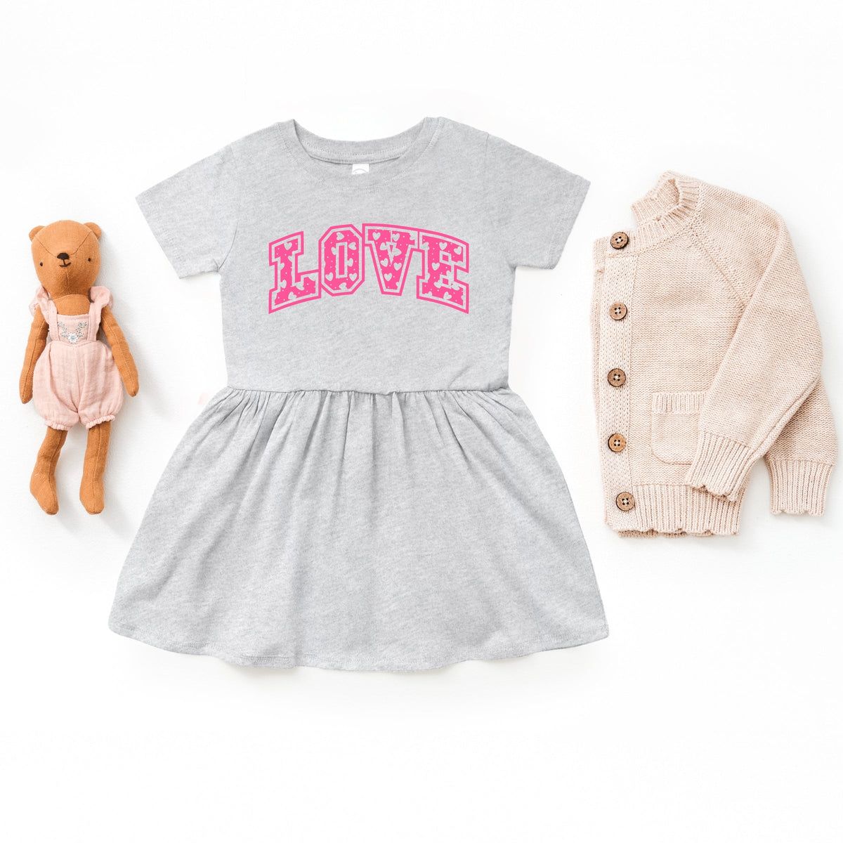Love Varsity Hearts - Infant Dress