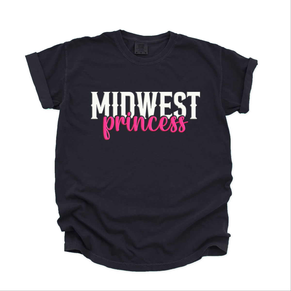 Midwest Princess Puff - Women's Garment Dyed Graphic T-Shirt