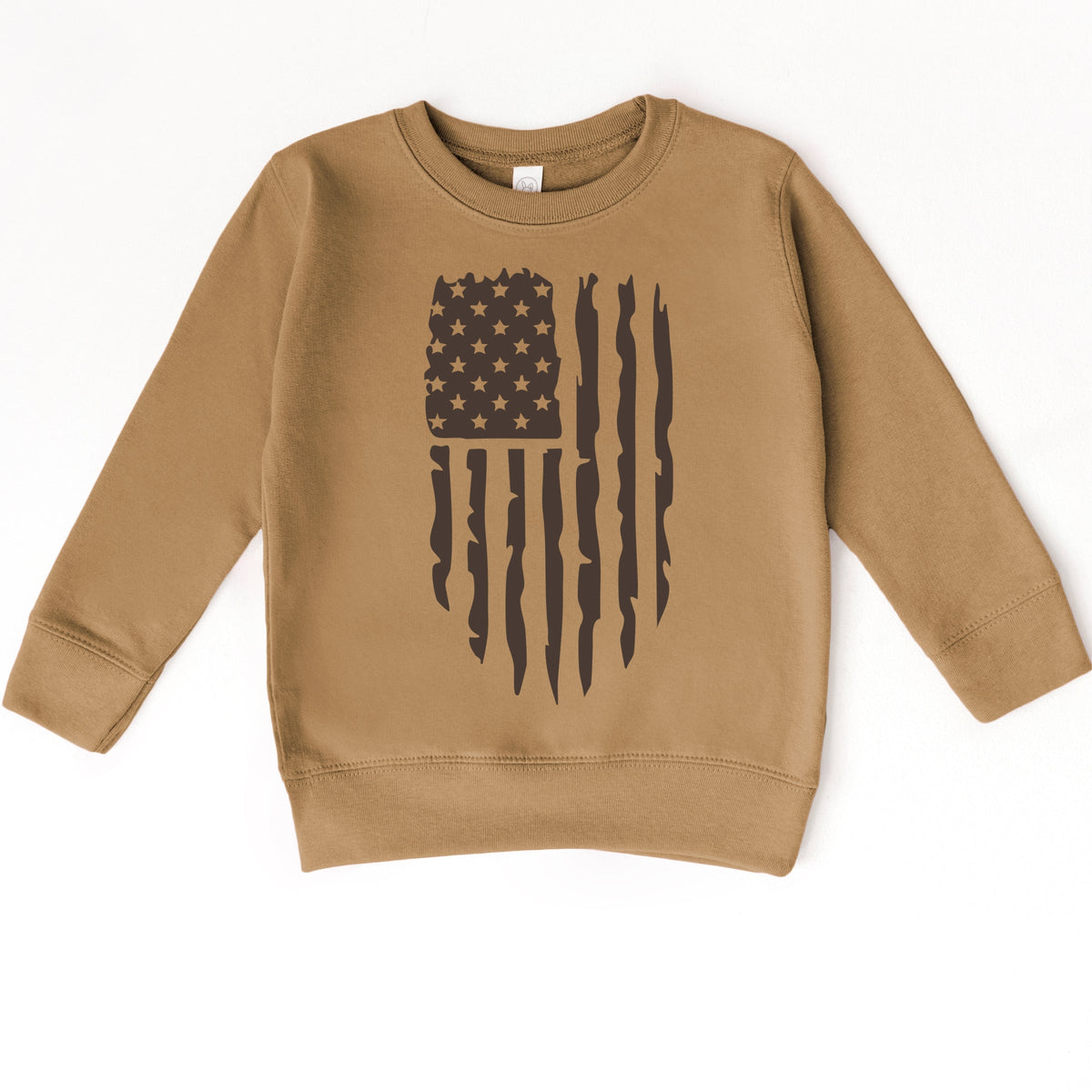 American Flag Distressed - Toddler Graphic Sweatshirt