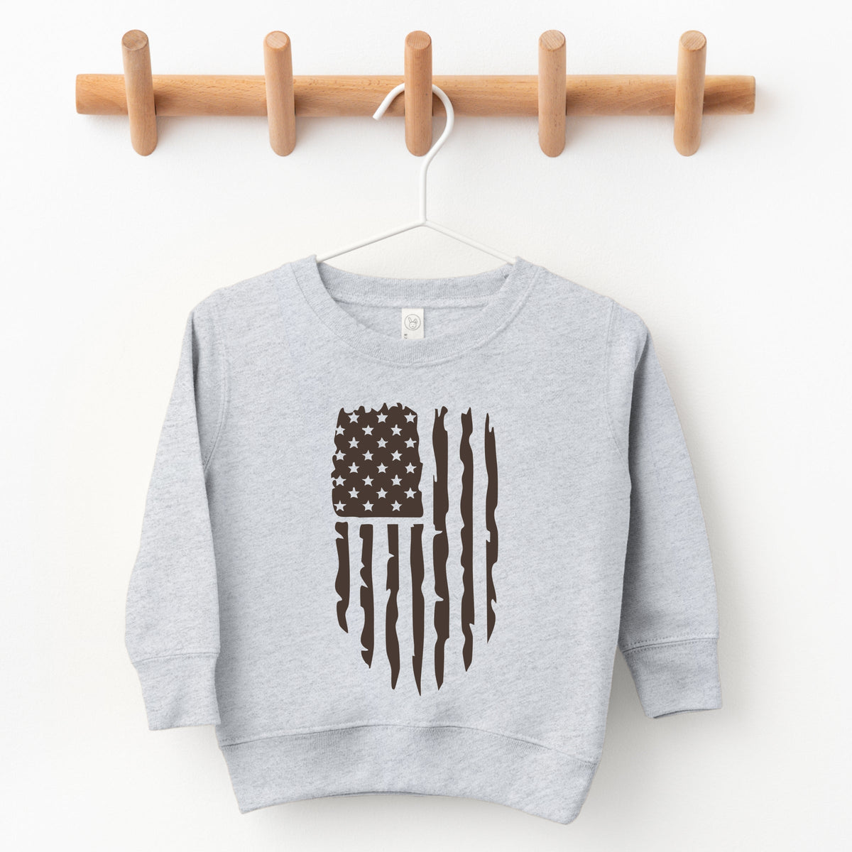 American Flag Distressed - Toddler Graphic Sweatshirt