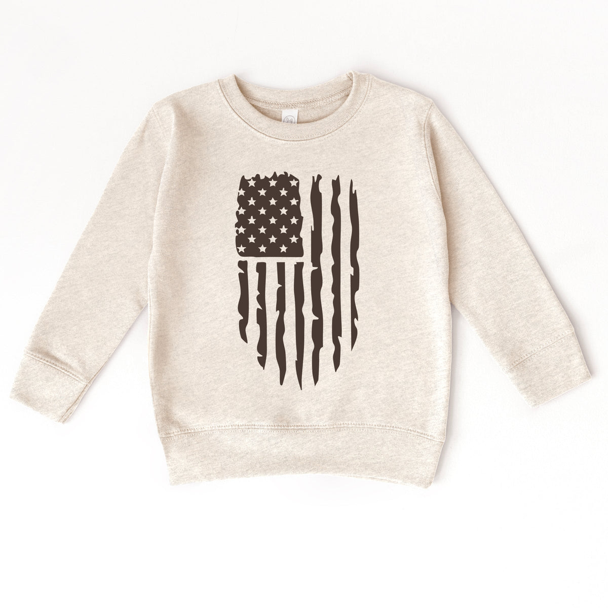 American Flag Distressed - Toddler Graphic Sweatshirt