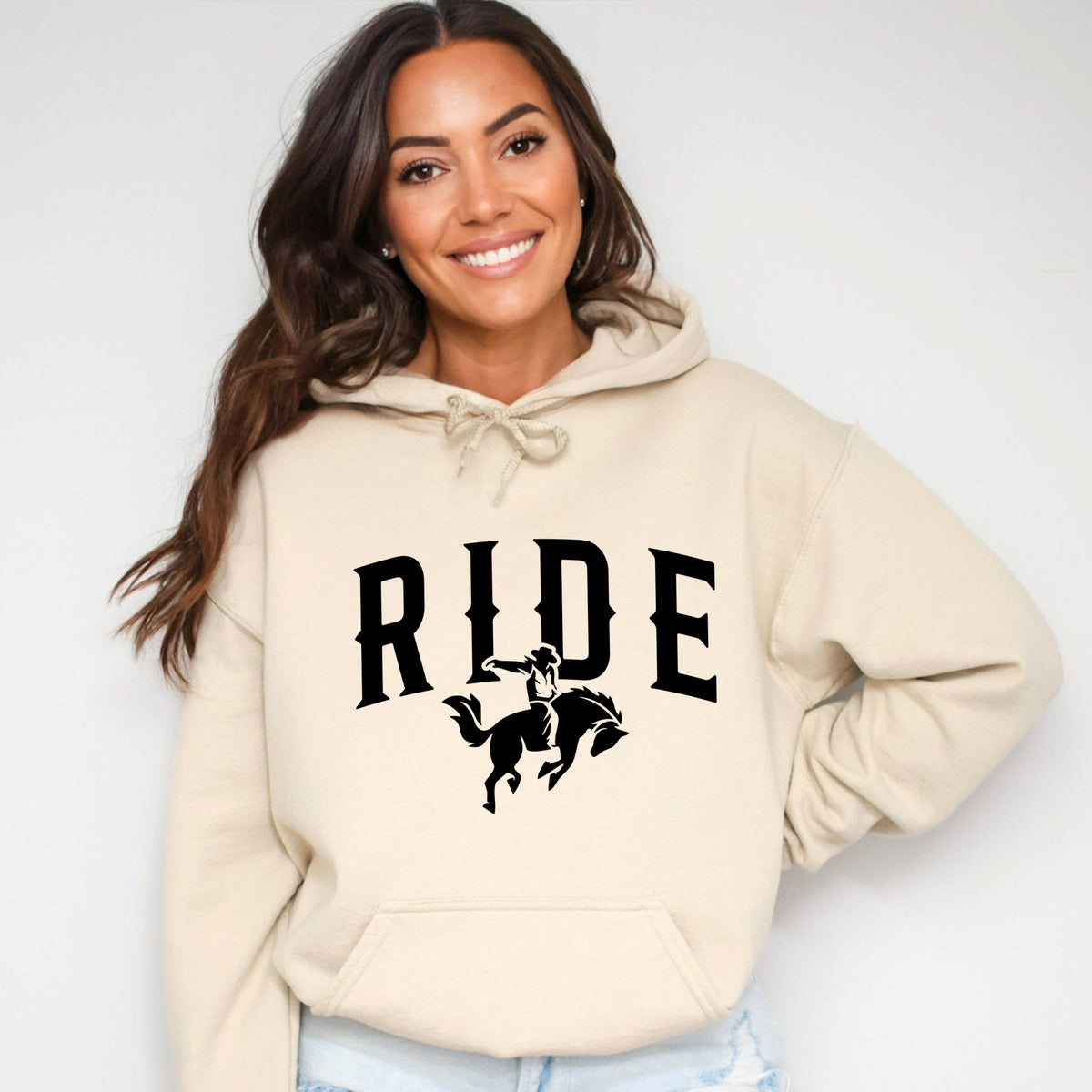 Ride Cowboy Arched - Women's Graphic Hoodie