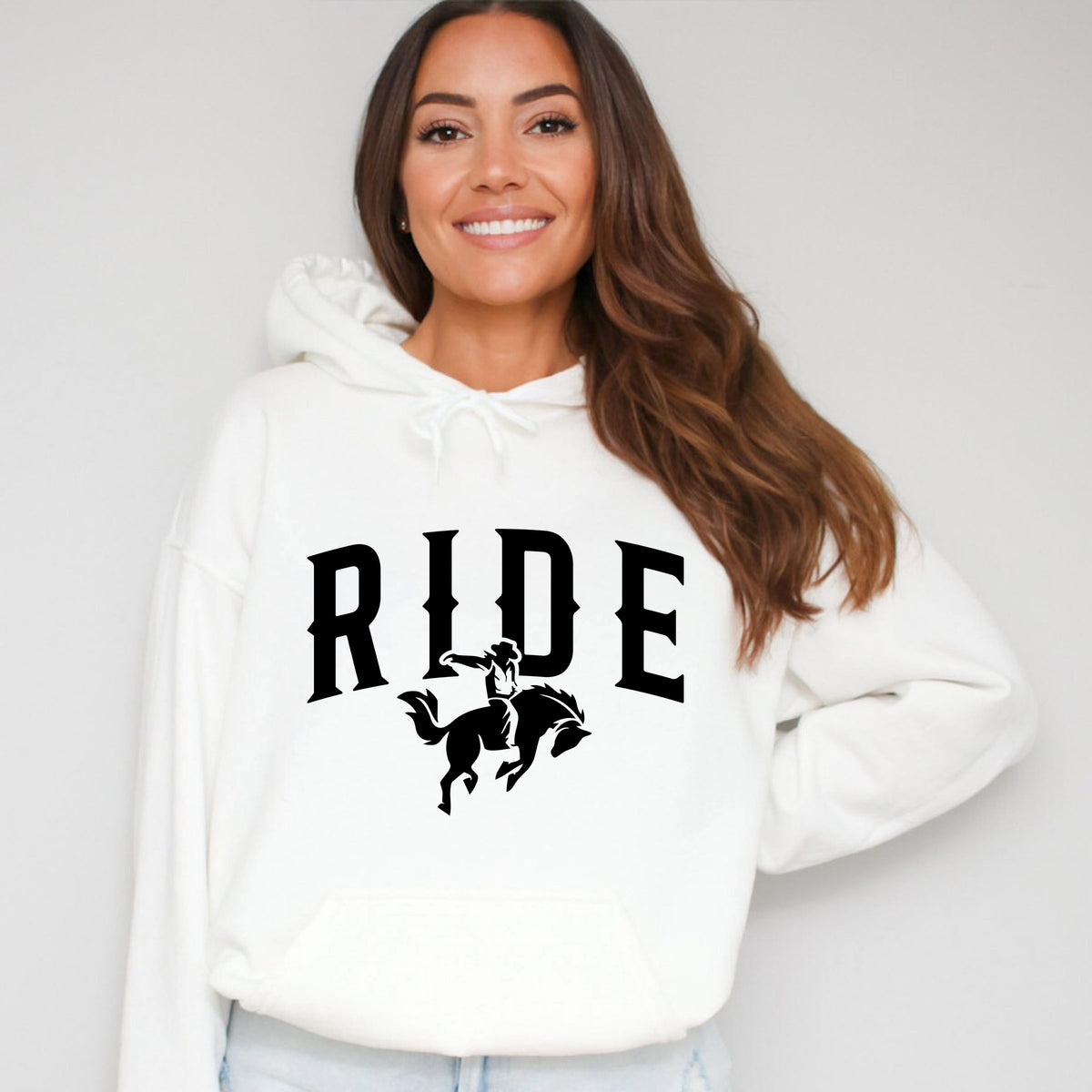 Ride Cowboy Arched - Women's Graphic Hoodie