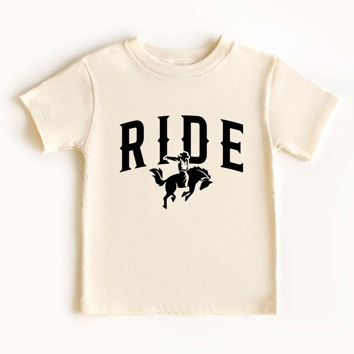 Ride Cowboy Arched - Toddler Short Sleeve Graphic T-Shirt