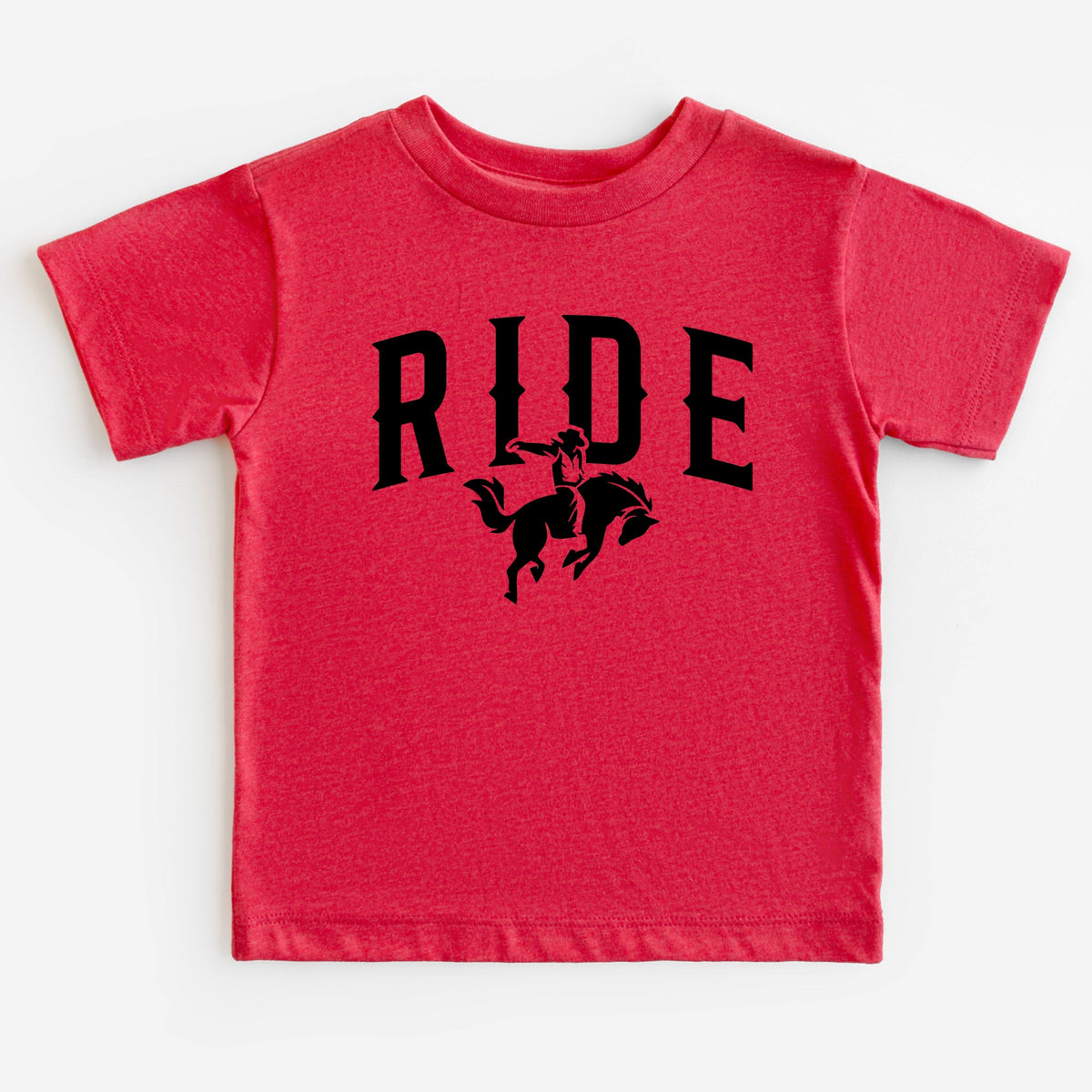 Ride Cowboy Arched - Toddler Short Sleeve Graphic T-Shirt