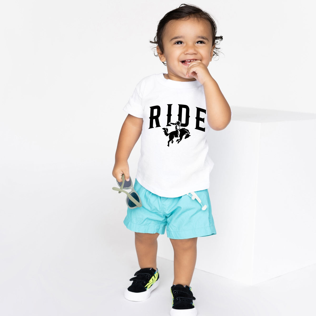 Ride Cowboy Arched - Toddler Short Sleeve Graphic T-Shirt