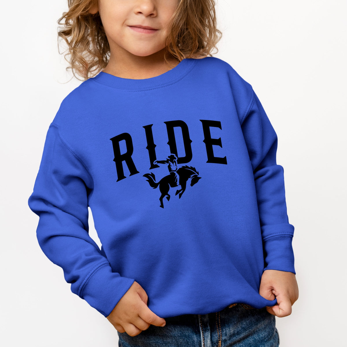 Ride Cowboy Arched - Toddler Graphic Sweatshirt