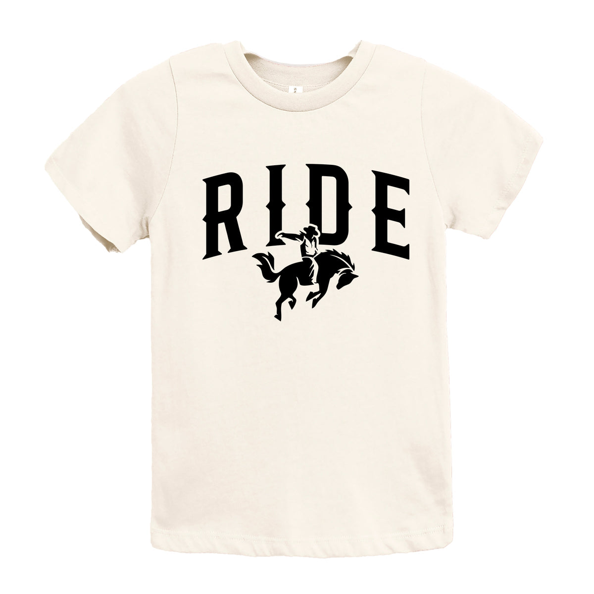Ride Cowboy Arched - Youth Short Sleeve Graphic T-Shirt