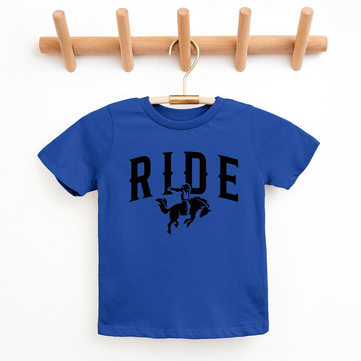 Ride Cowboy Arched - Youth Short Sleeve Graphic T-Shirt