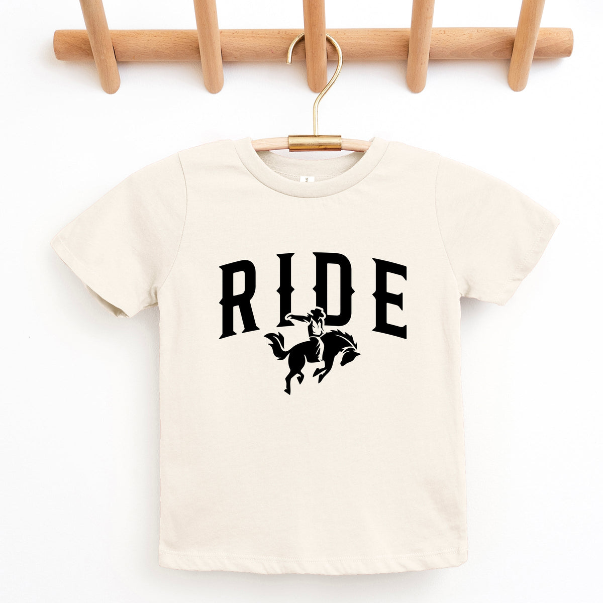 Ride Cowboy Arched - Youth Short Sleeve Graphic T-Shirt