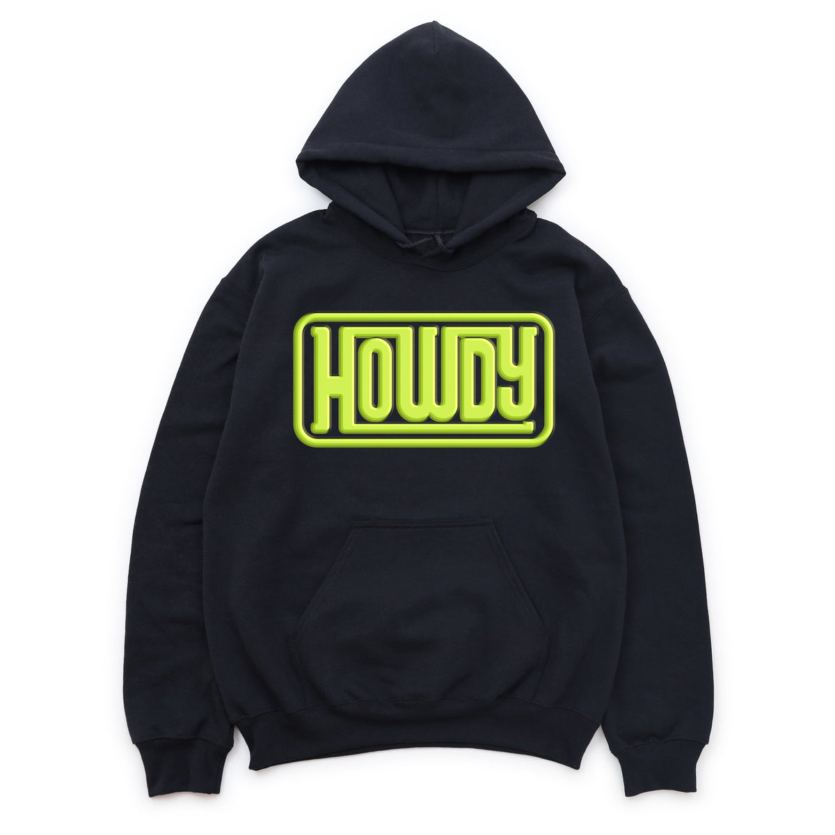 Howdy Square Puff Print - Women's Graphic Hoodie
