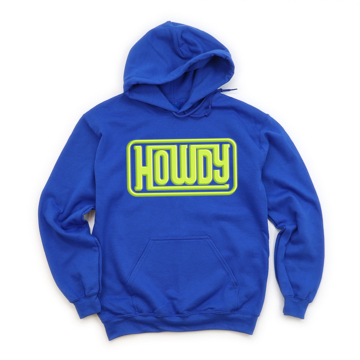 Howdy Square Puff Print - Women's Graphic Hoodie