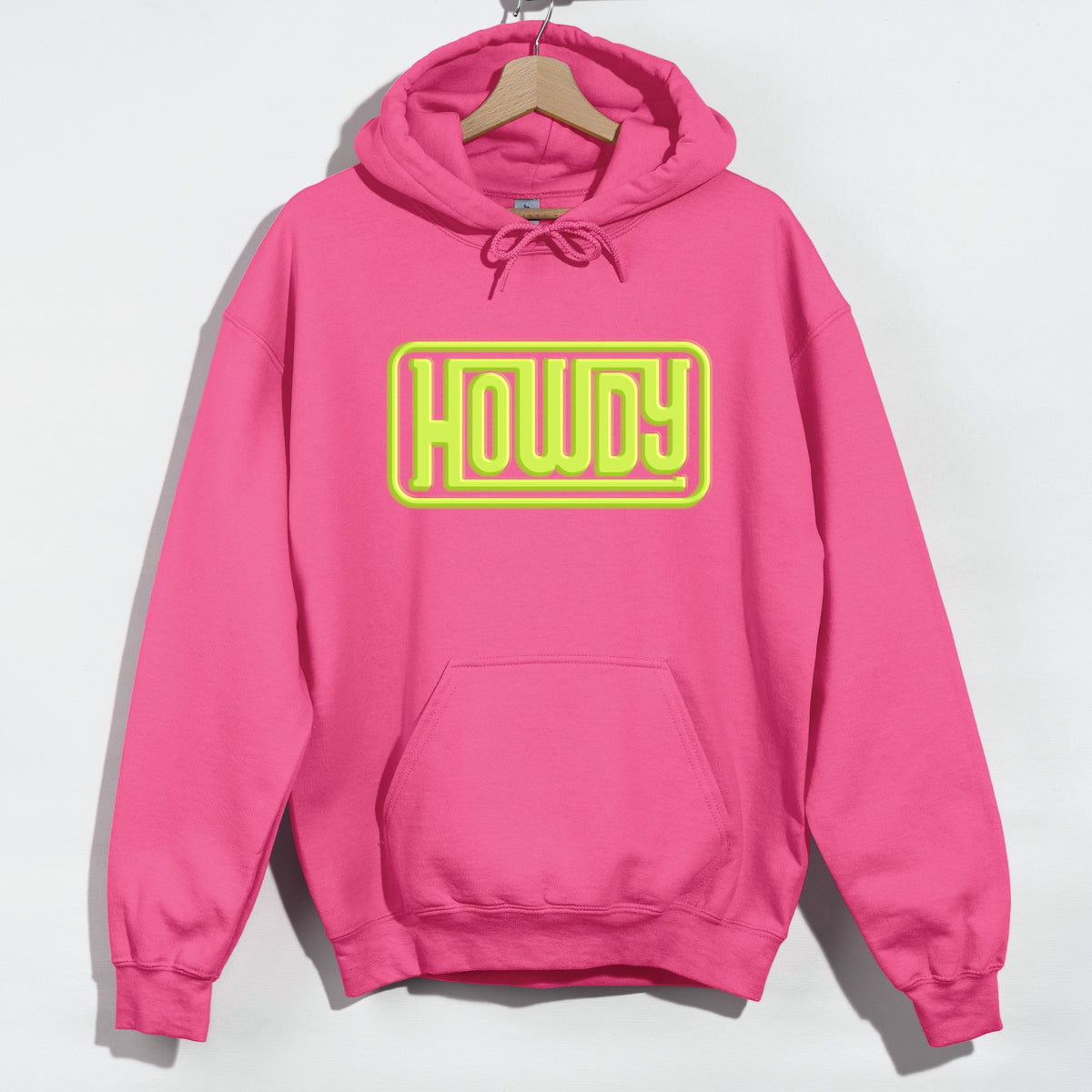 Howdy Square Puff Print - Women's Graphic Hoodie