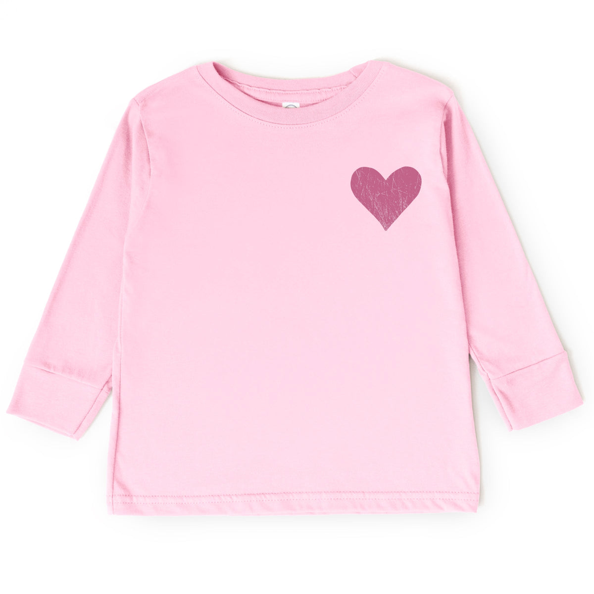 February Fourteenth Front And Back - Toddler Long Sleeve Graphic Tee