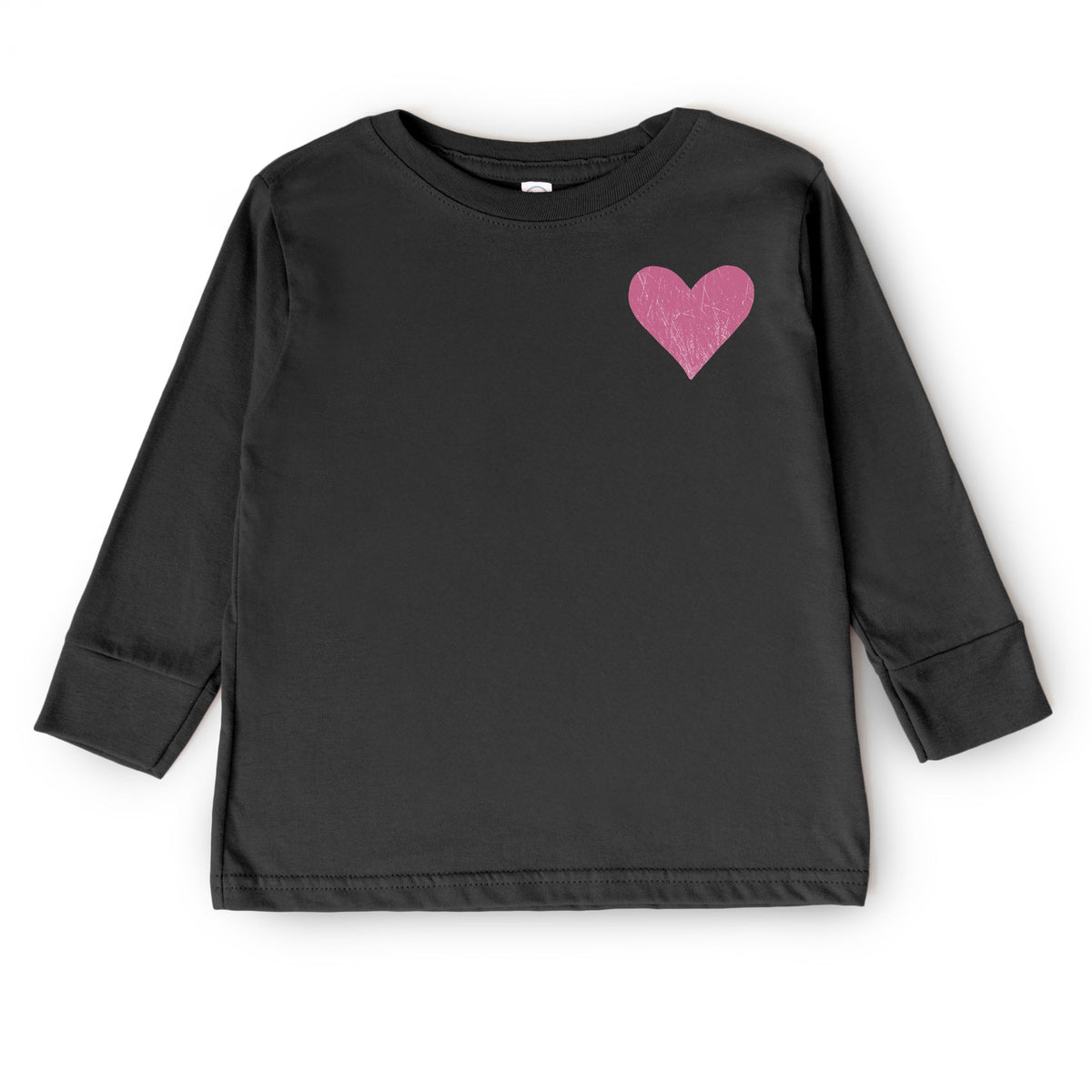February Fourteenth Front And Back - Toddler Long Sleeve Graphic Tee