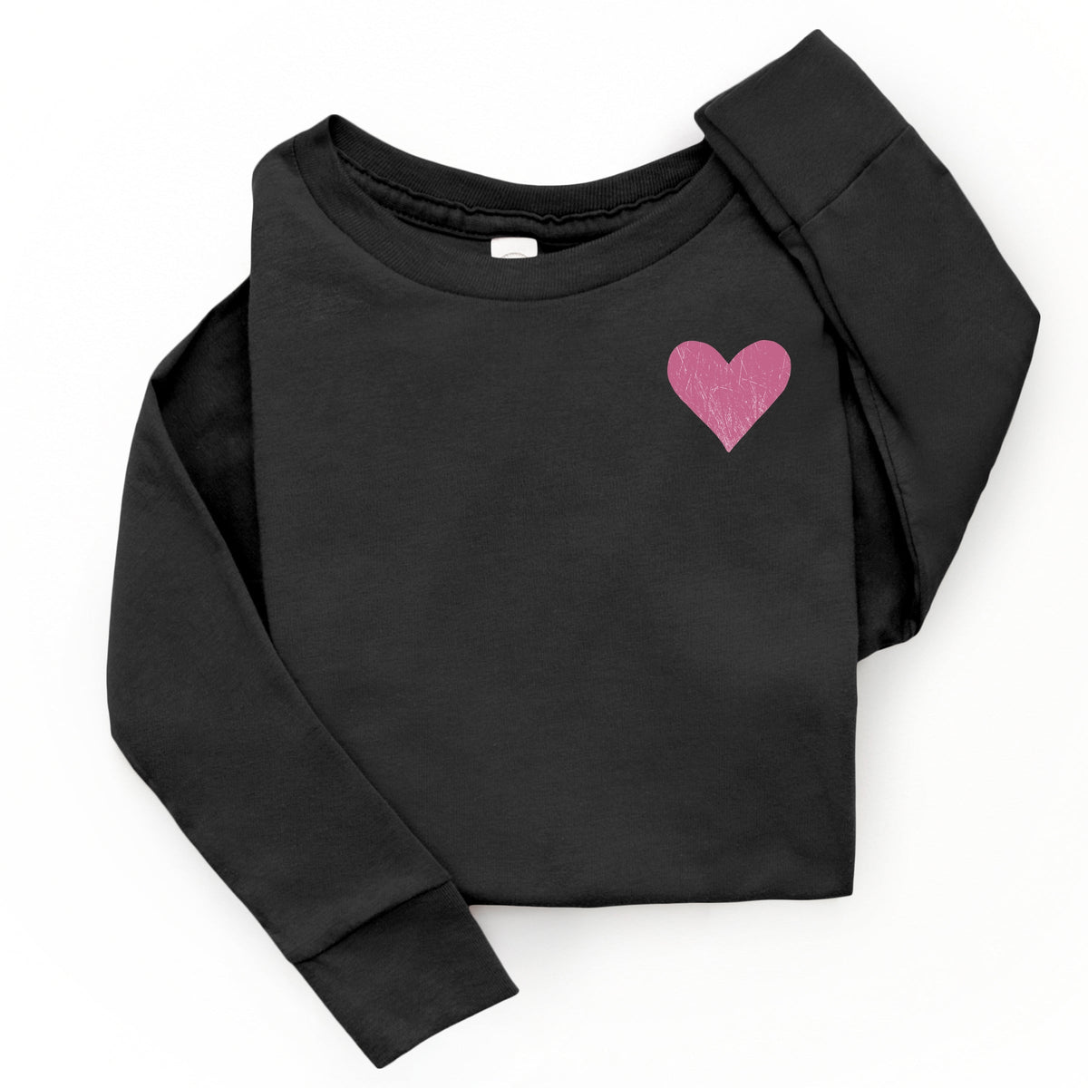 February Fourteenth Front And Back - Toddler Long Sleeve Graphic Tee