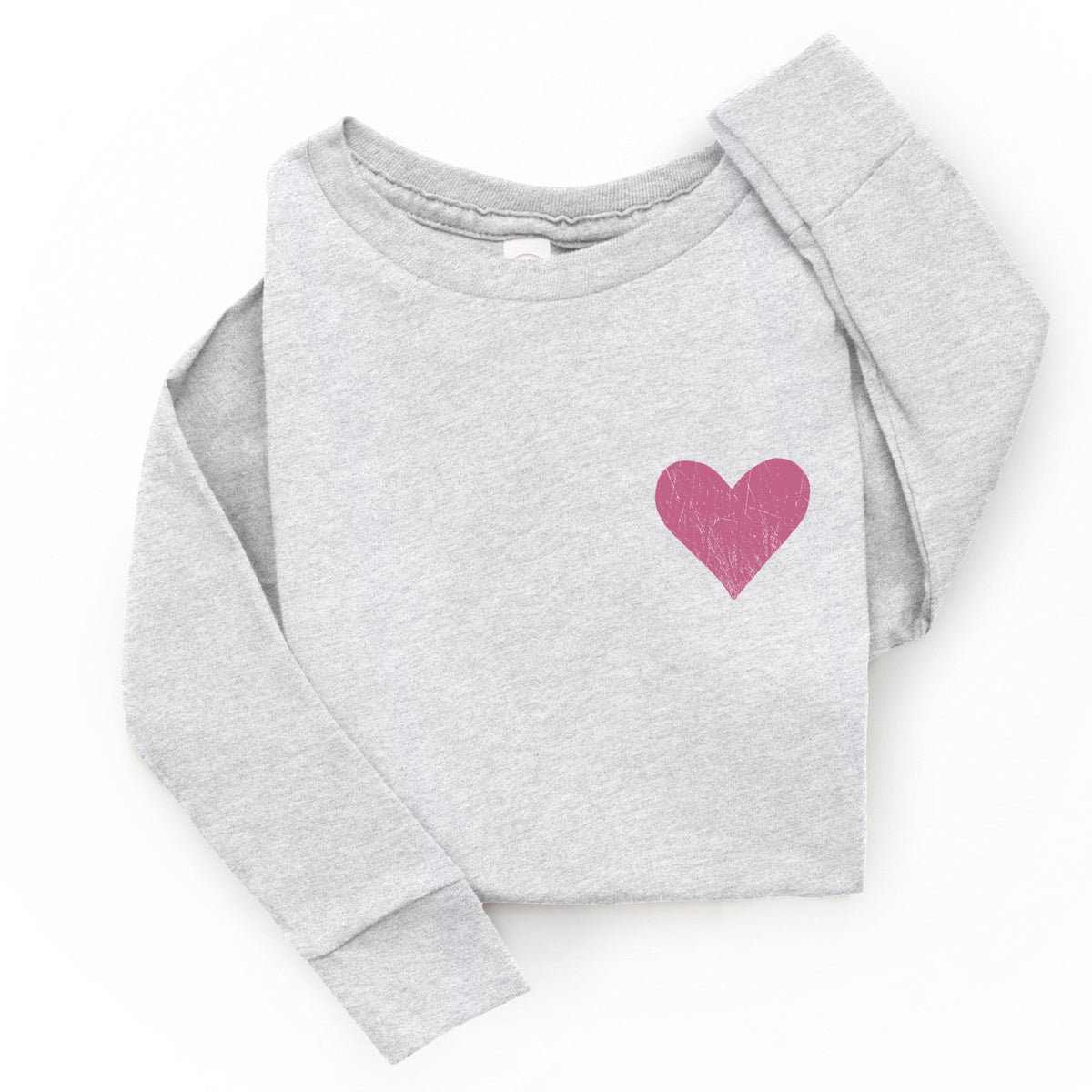 February Fourteenth Front And Back - Toddler Long Sleeve Graphic Tee