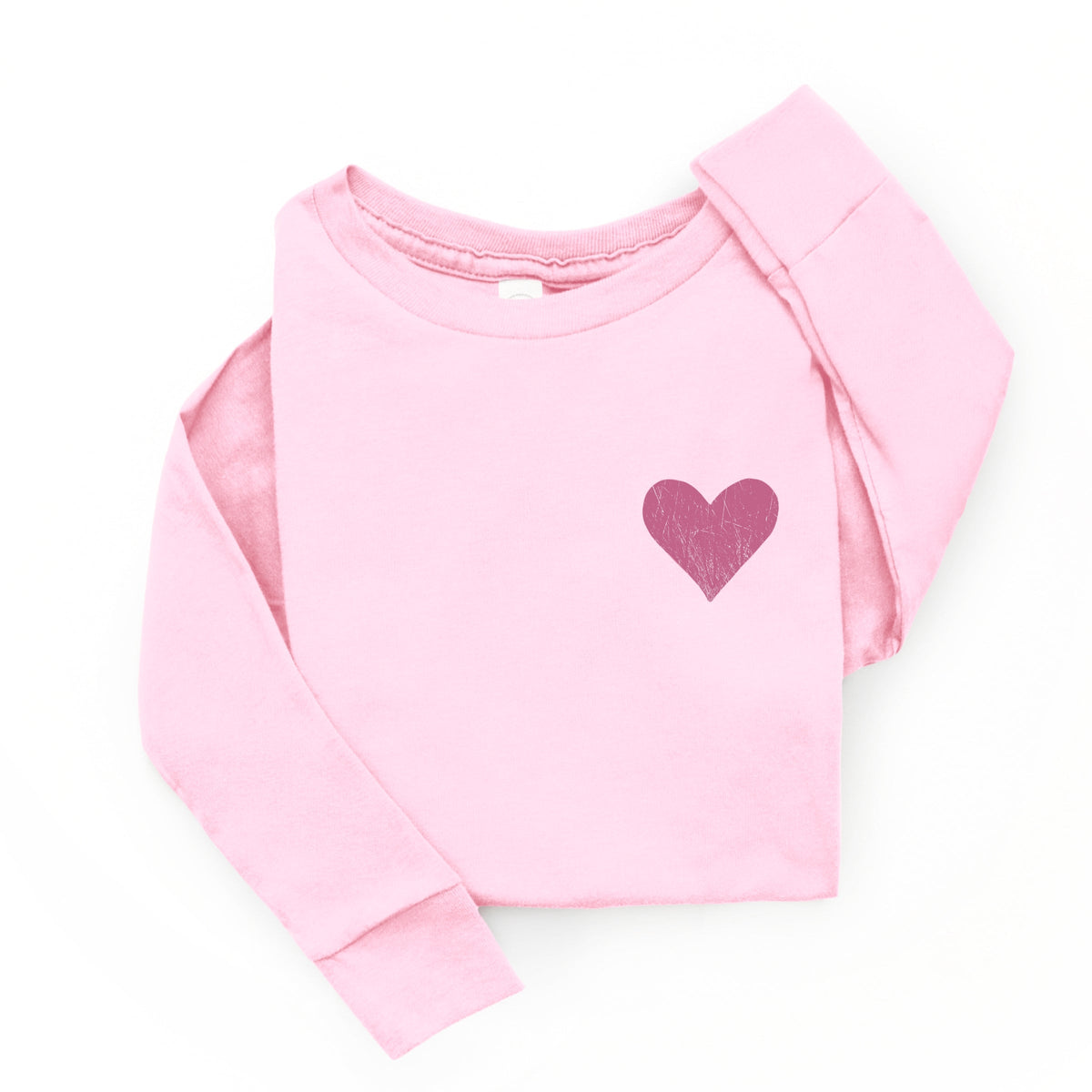 February Fourteenth Front And Back - Toddler Long Sleeve Graphic Tee