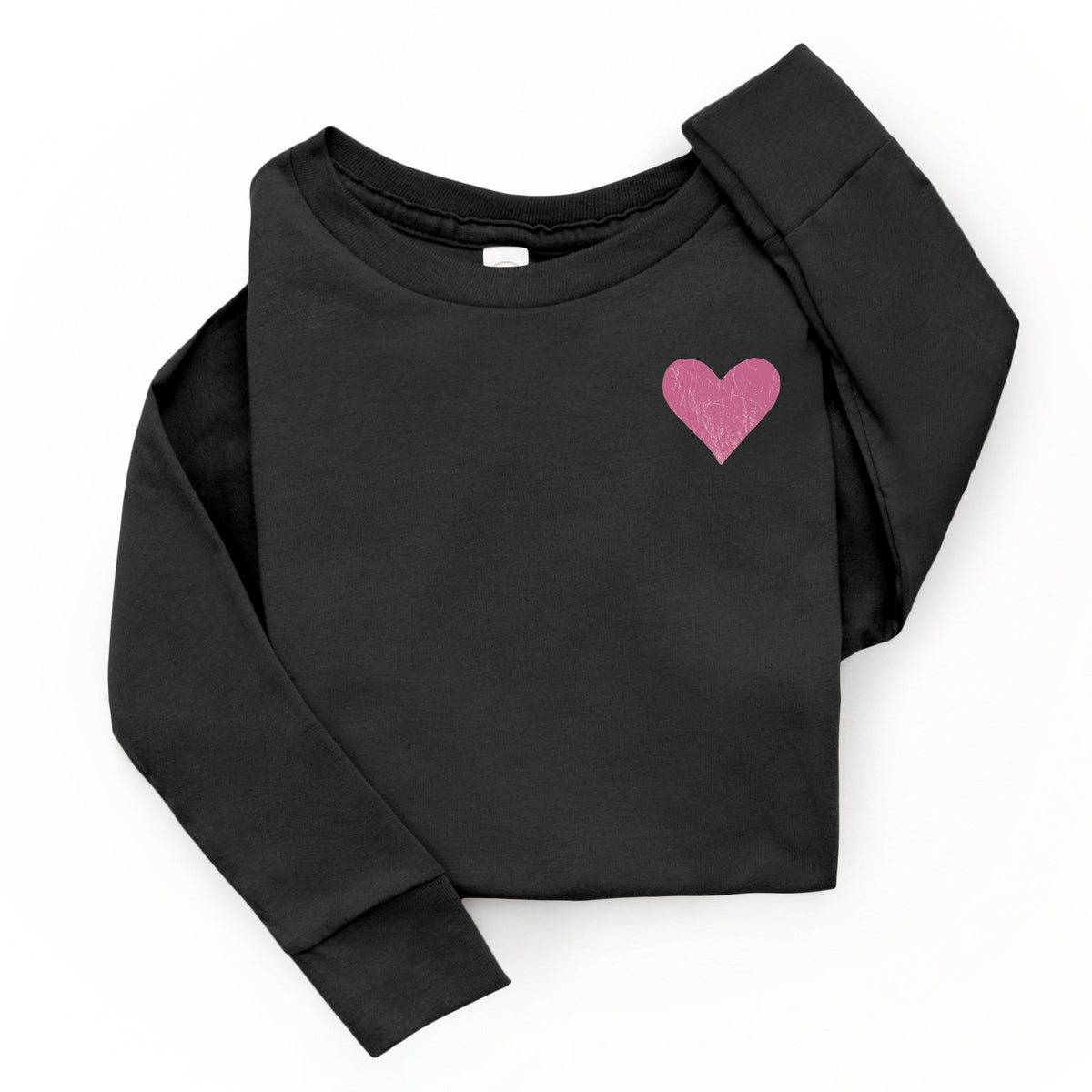 February Fourteenth Front And Back - Youth Long Sleeve Graphic T-Shirt