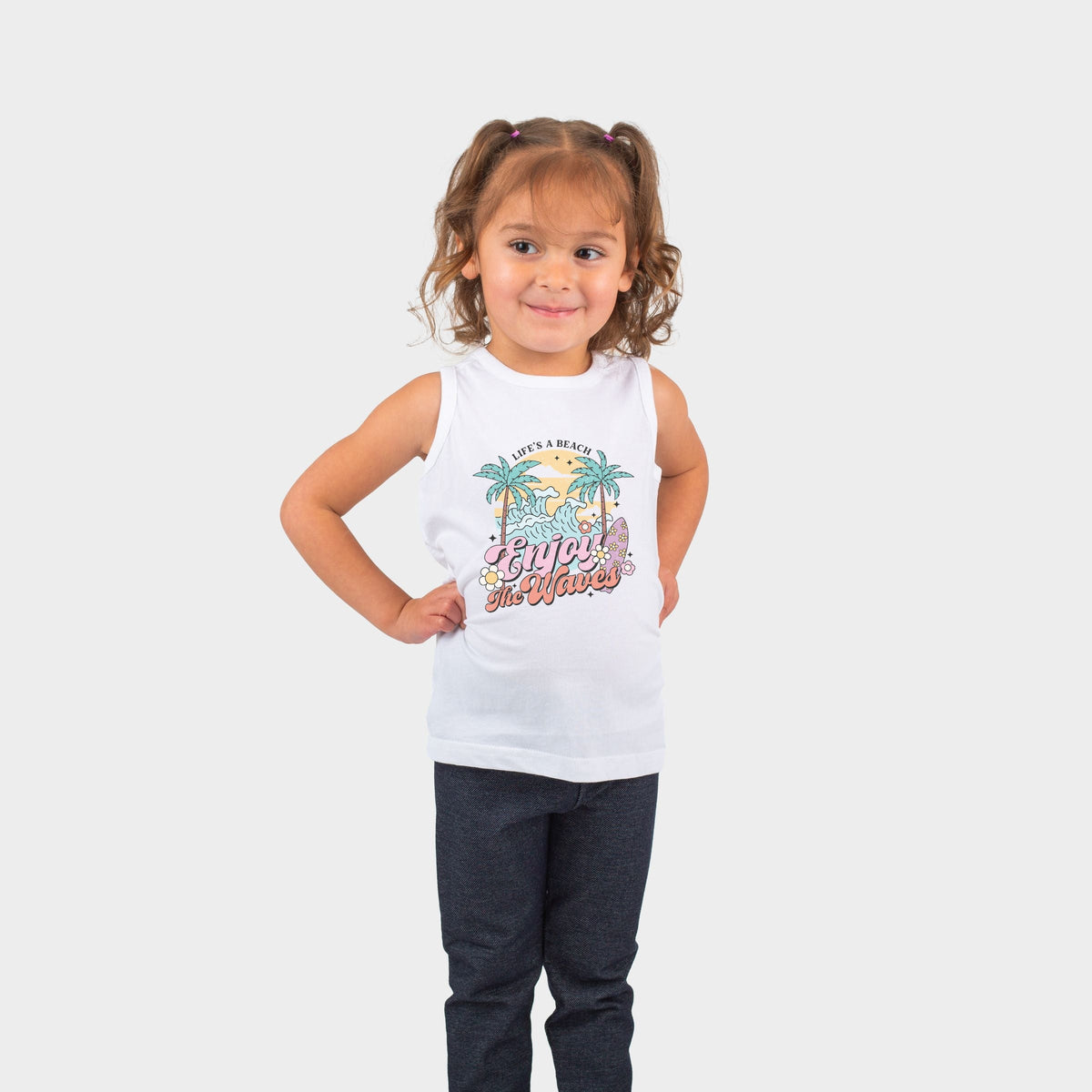 Life's A Beach Wave - Toddler Graphic Tank