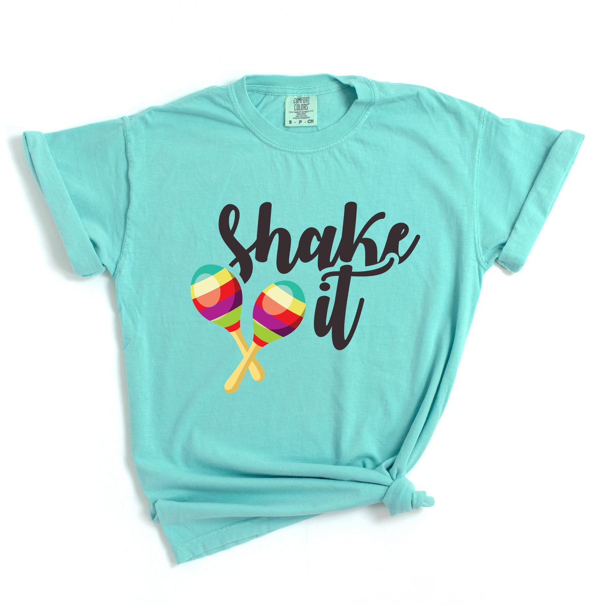 Shake It Maracas - Women's Garment Dyed Graphic T-Shirt