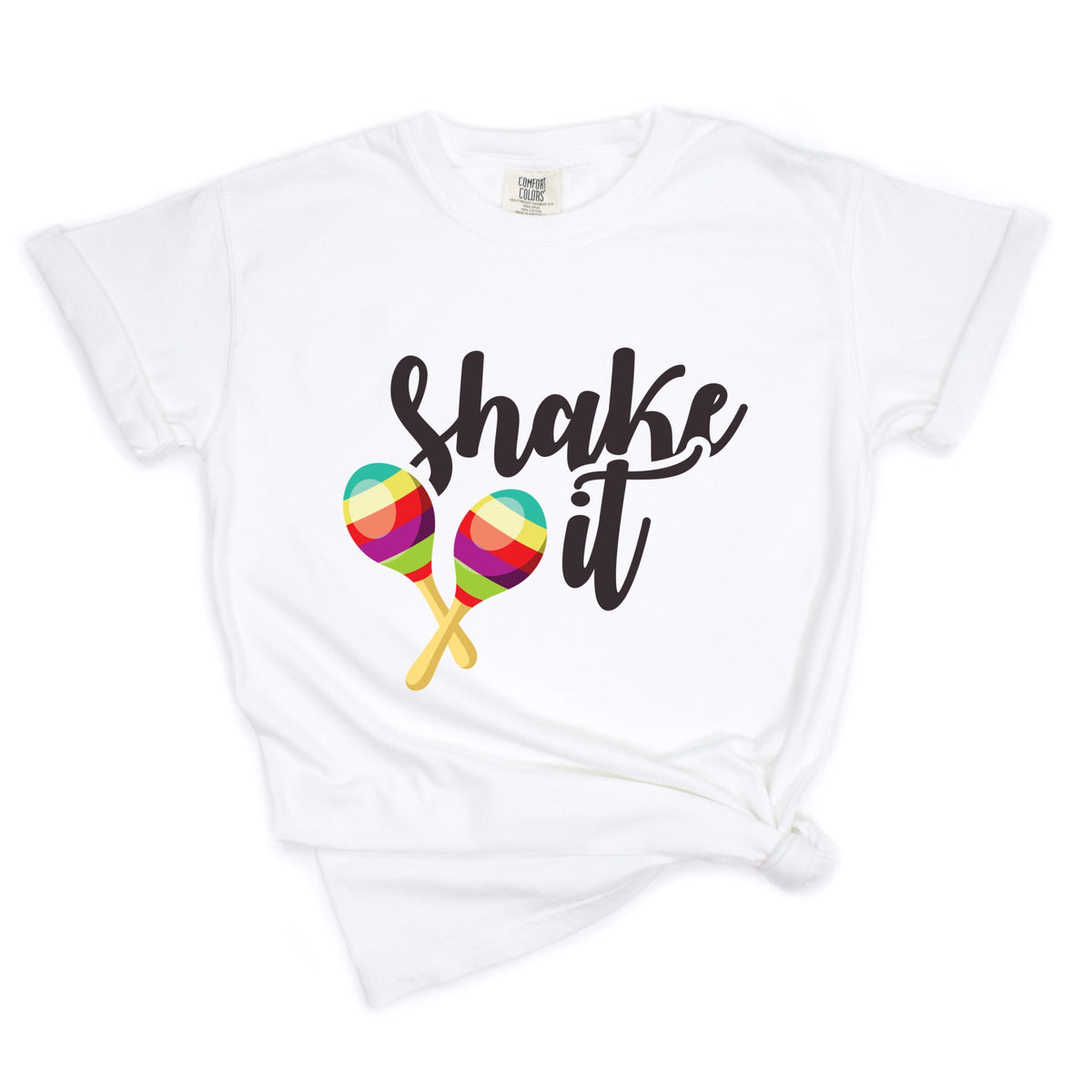 Shake It Maracas - Women's Garment Dyed Graphic T-Shirt