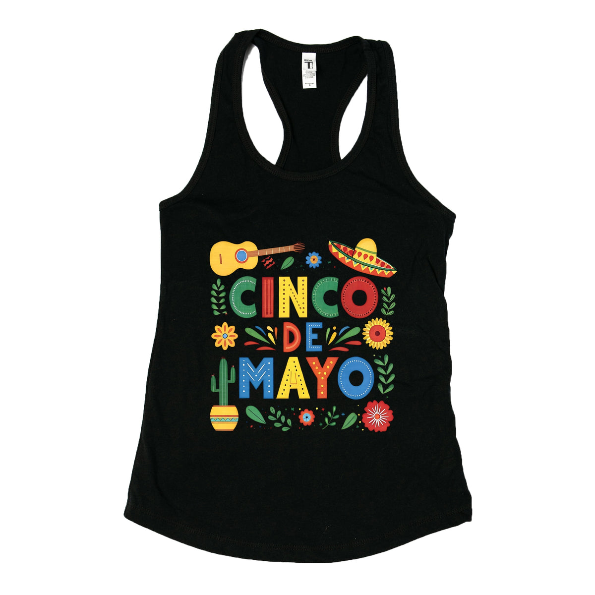 Cinco De Mayo Icons - Women's Graphic Racerback Tank Top