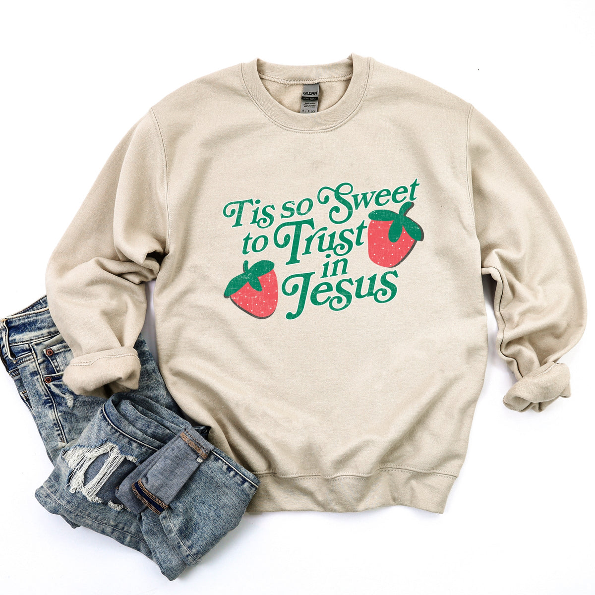 Trust In Jesus - Women's Graphic Sweatshirt