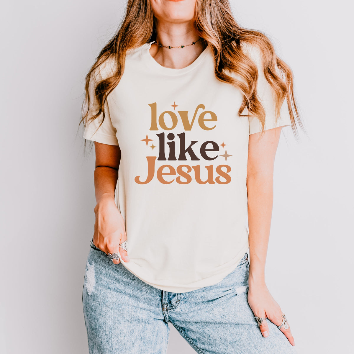 Love Like Jesus Stars - Women's Short Sleeve Graphic T-Shirt