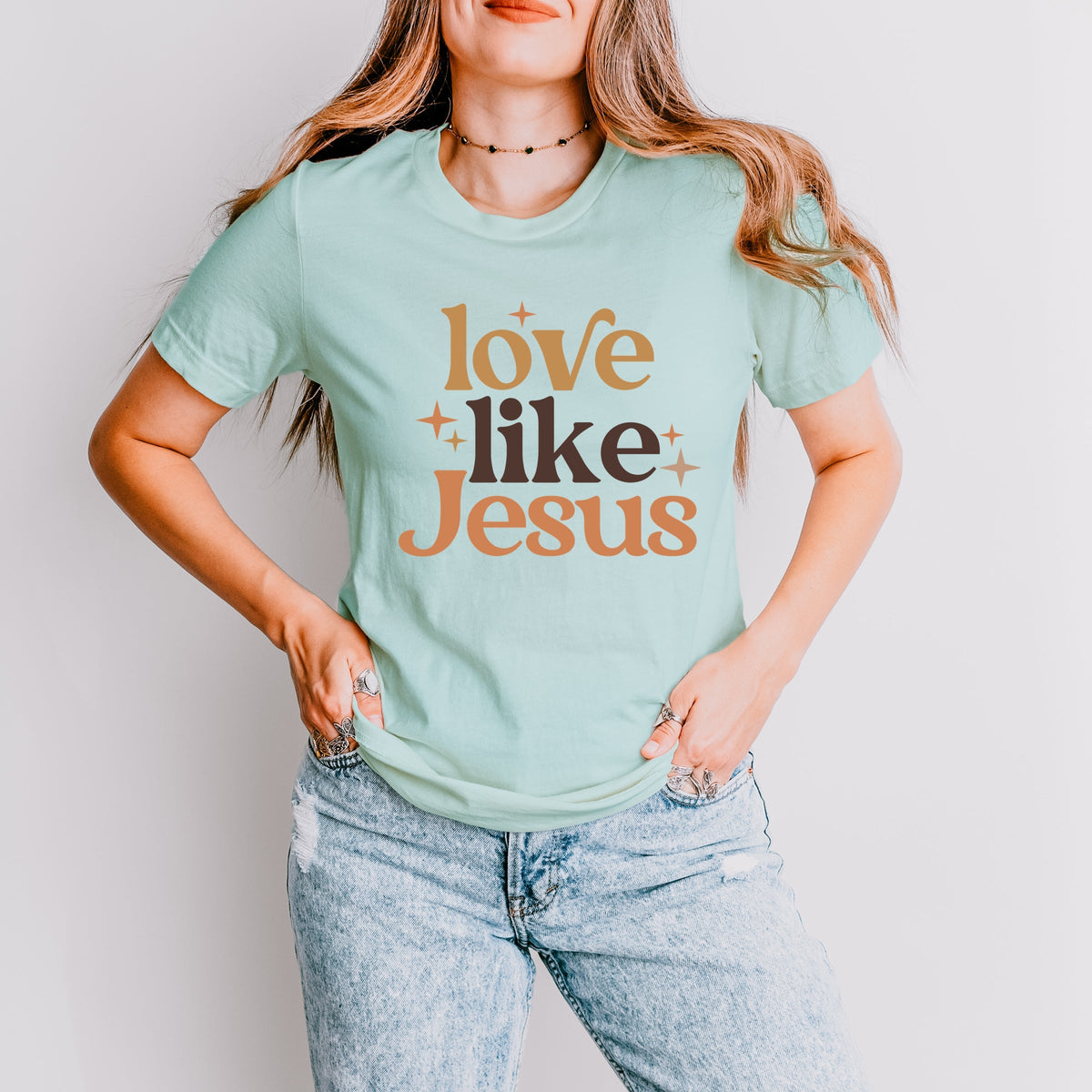 Love Like Jesus Stars - Women's Short Sleeve Graphic T-Shirt