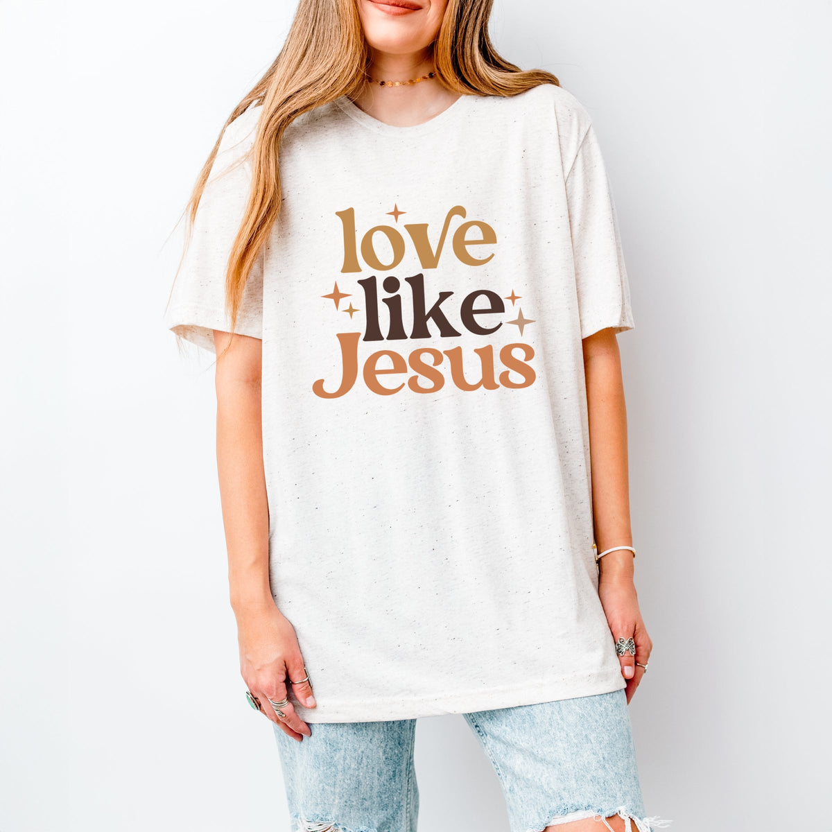 Love Like Jesus Stars - Women's Short Sleeve Graphic T-Shirt
