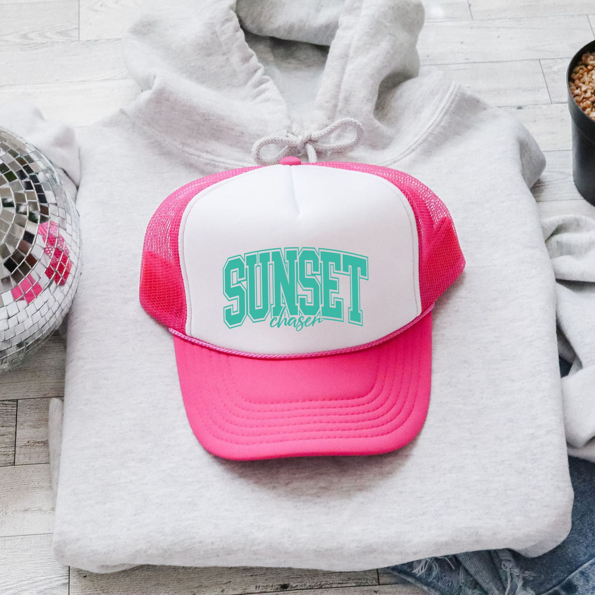 Varsity Sunset Chaser - Youth Graphic Foam Trucker Hat