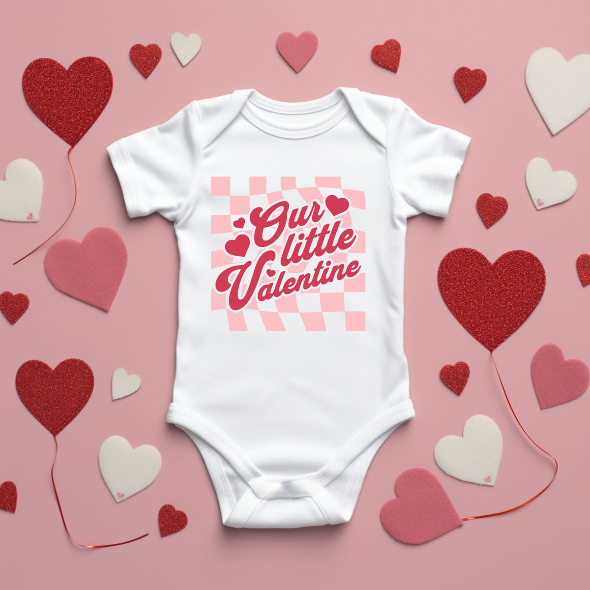 Our Little Valentine - Baby Short Sleeve Graphic Bodysuit
