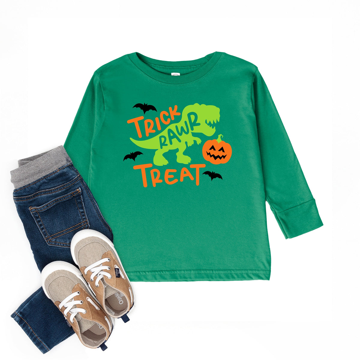 Trick Rawr Treat - Toddler Long Sleeve Graphic Tee